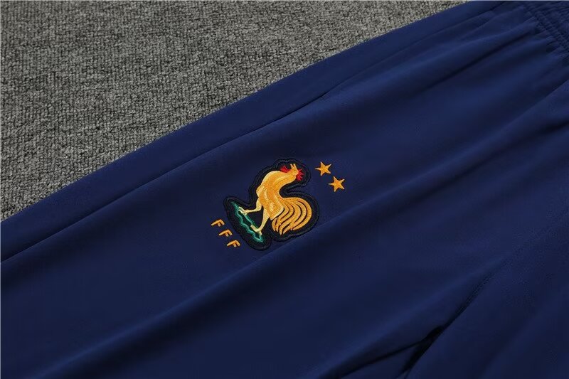 2024/25 France half pull training jersey light blue 1:1 Thai quality set