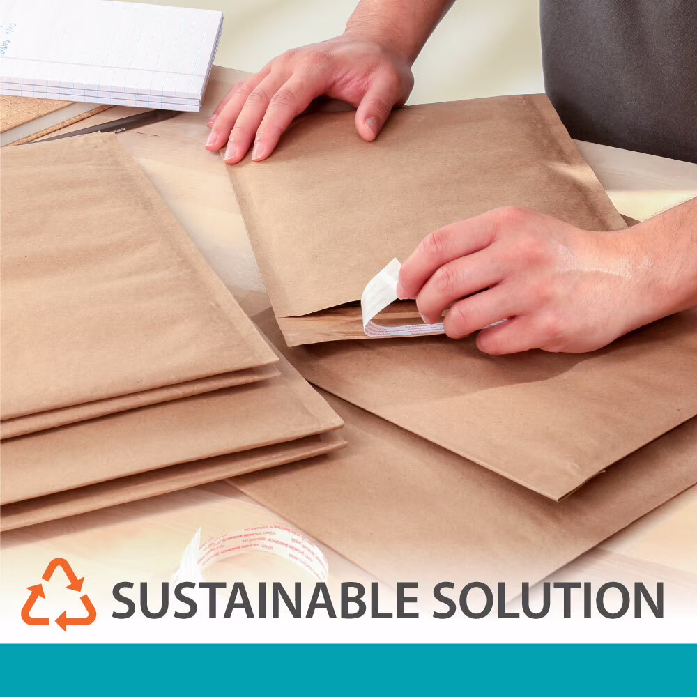 (5 pack) Pen+Gear Self-Seal Honeycomb Padded Mailer, #5, 10.5 in x 16 in, Brown, 1 Count