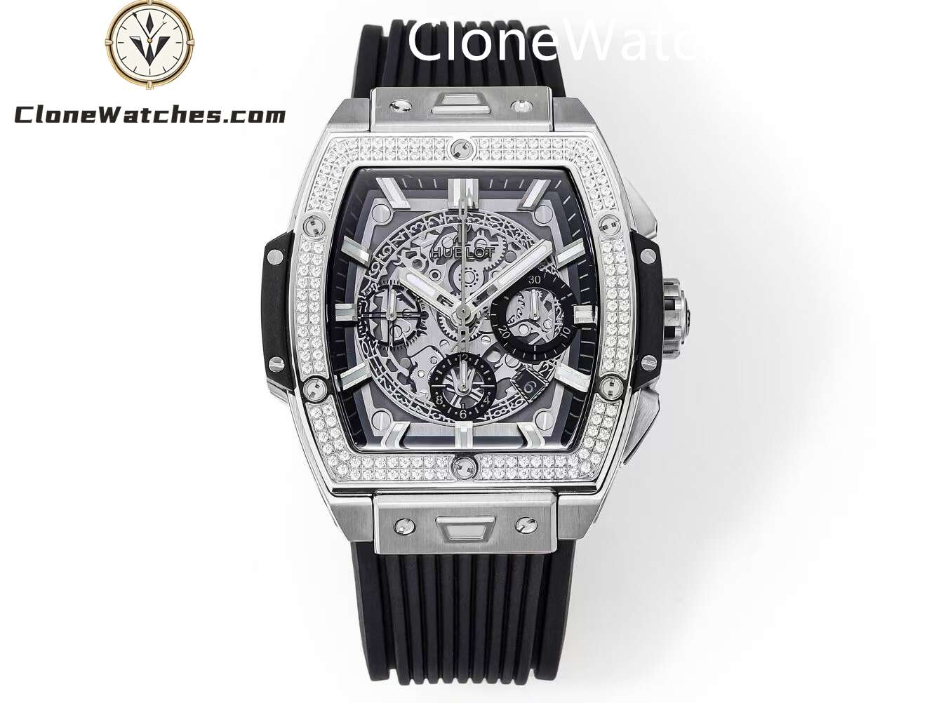 Hublot Super Clone Watches 1:1 Spirit of Big Bang Titanium Diamonds 642.NX.0170.RX.1104