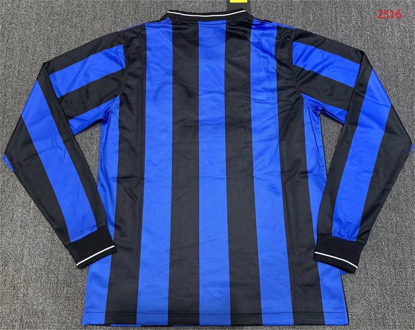 2010 Inter Milan Home Retro Long Sleeve Jersey