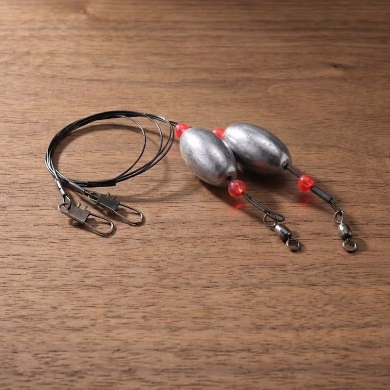 Tsunami Black Wire Egg Sinker Fishing Rig 1.5 oz. – 2 Pack