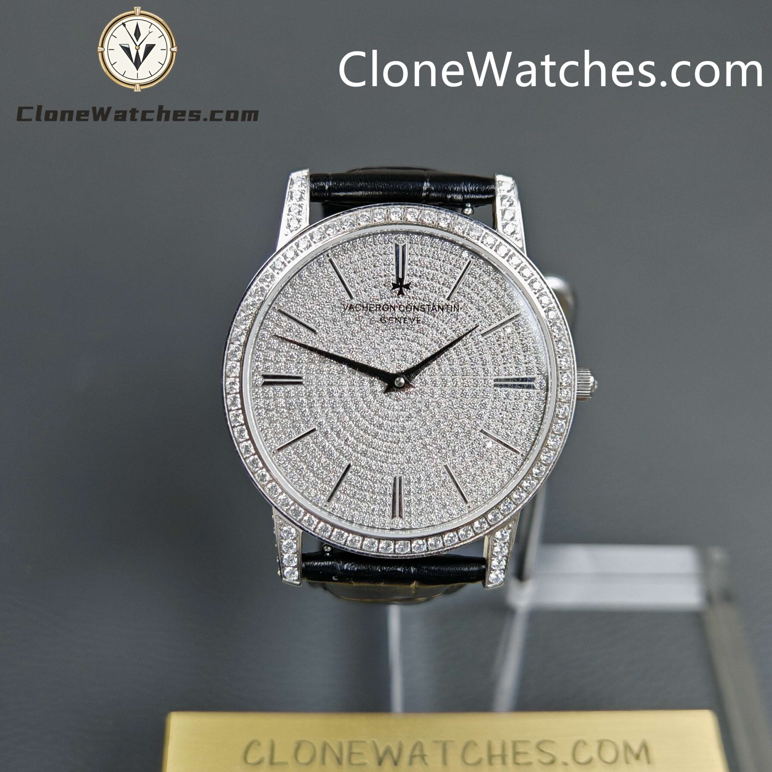 Vacheron Constantin Super Clone Watches 1:1 Patrimony 82673/000G-9821 Diamond Dial 40MM