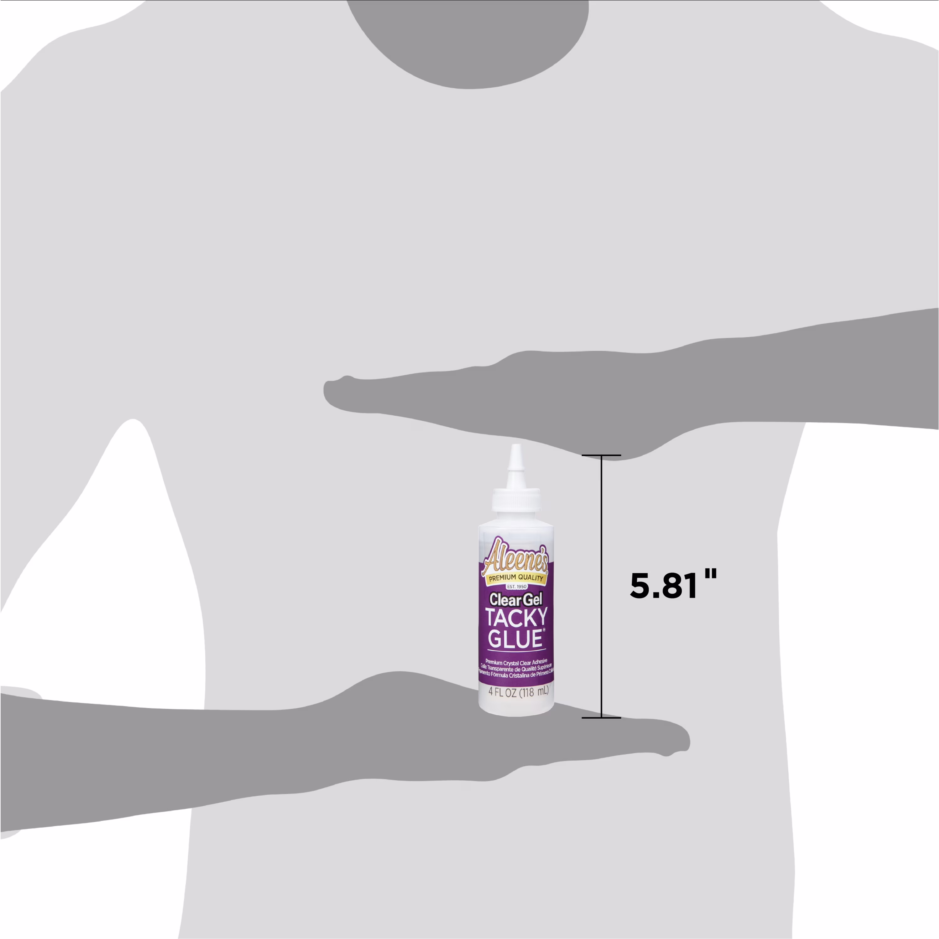 (6 pack) Aleene's Clear Gel Tacky Glue 4 fl oz, Dries Clear, Premium All-Purpose Adhesive