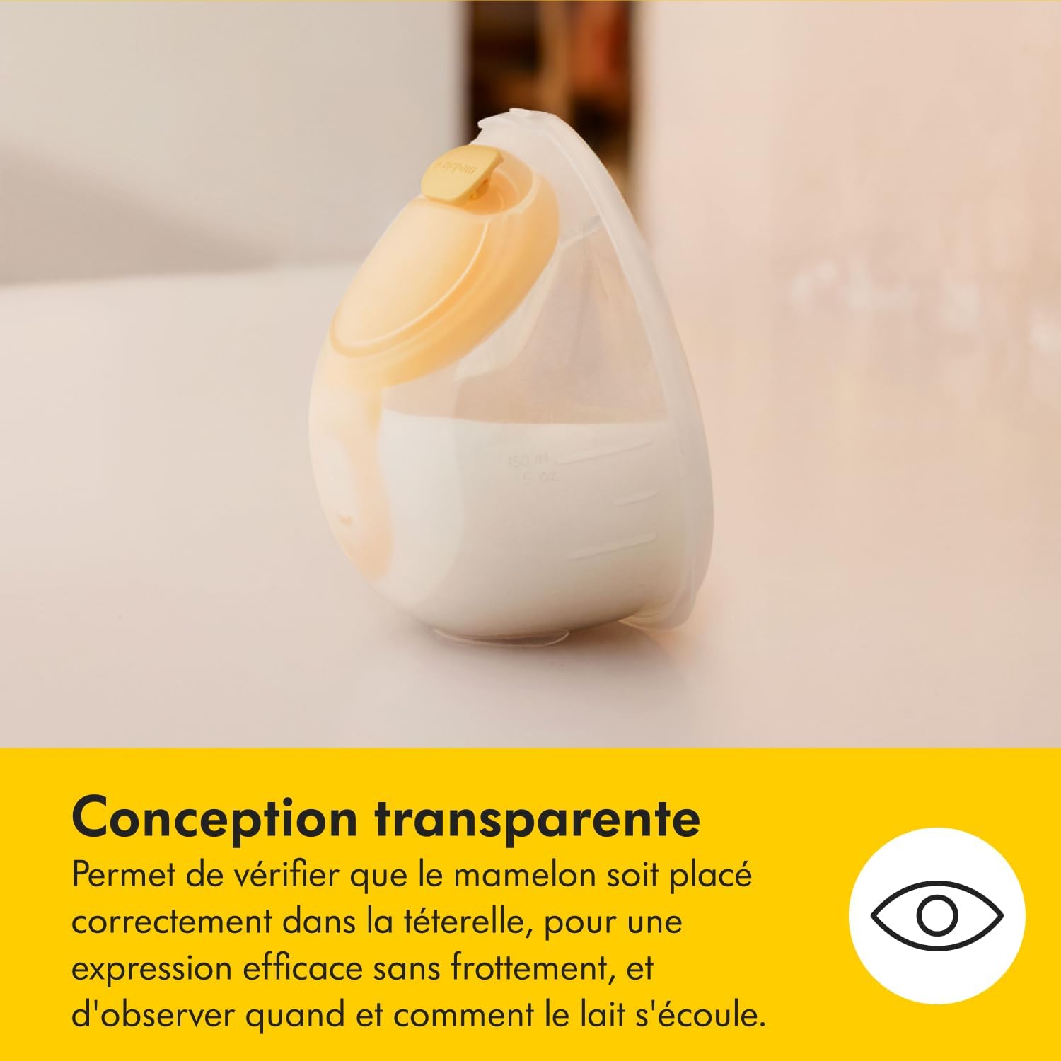 Tire lait électrique double mains libres compact avec application