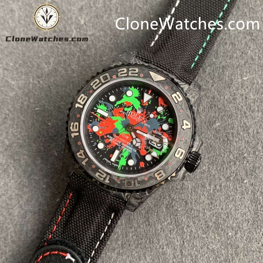 Modified Super Clone Watches 1:1 DIW Rolex GMT Master II “MOTLEY GMT” 3285 Movement