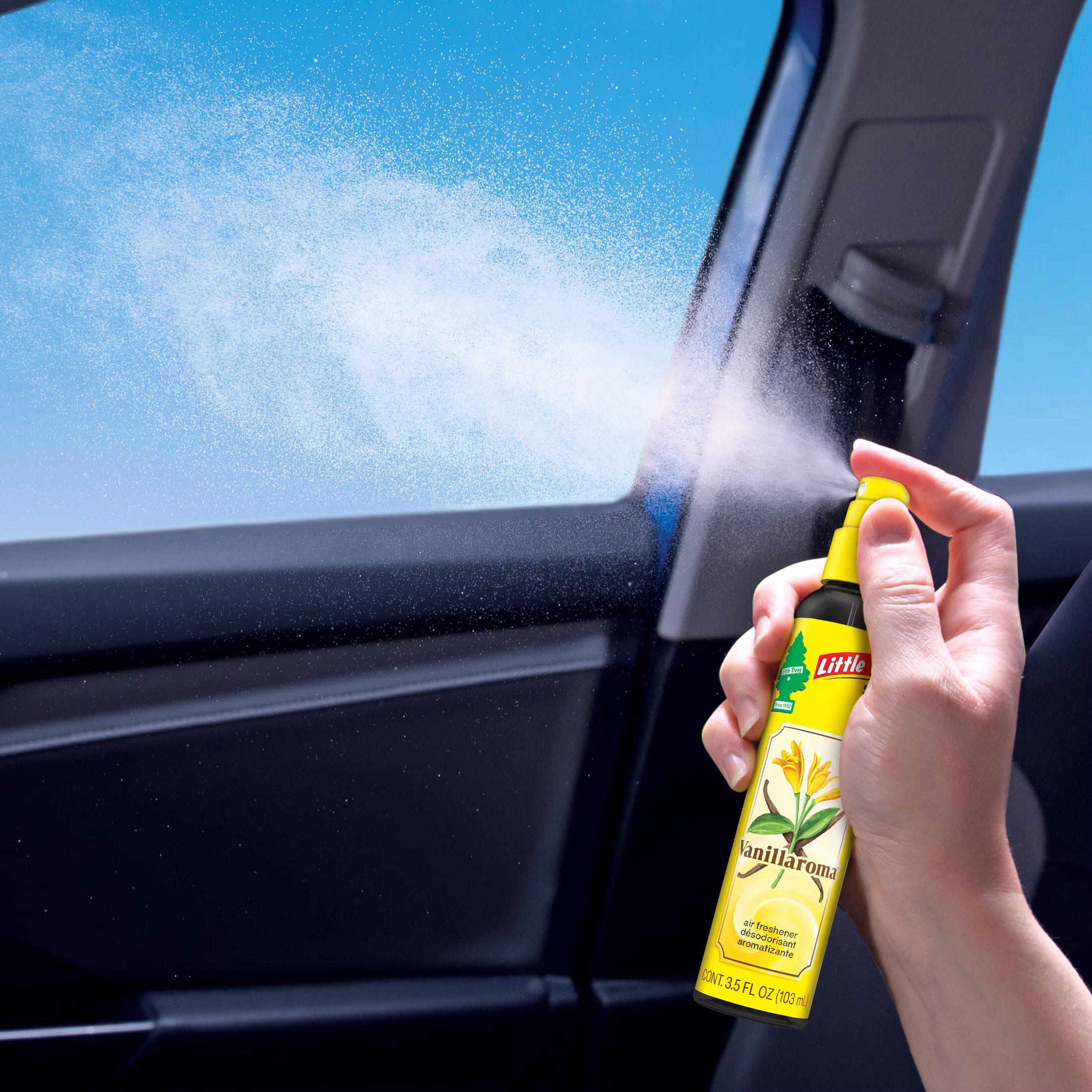 (3 pack) Little Trees Air Freshener Spray Vanillaroma 3.5 fl oz
