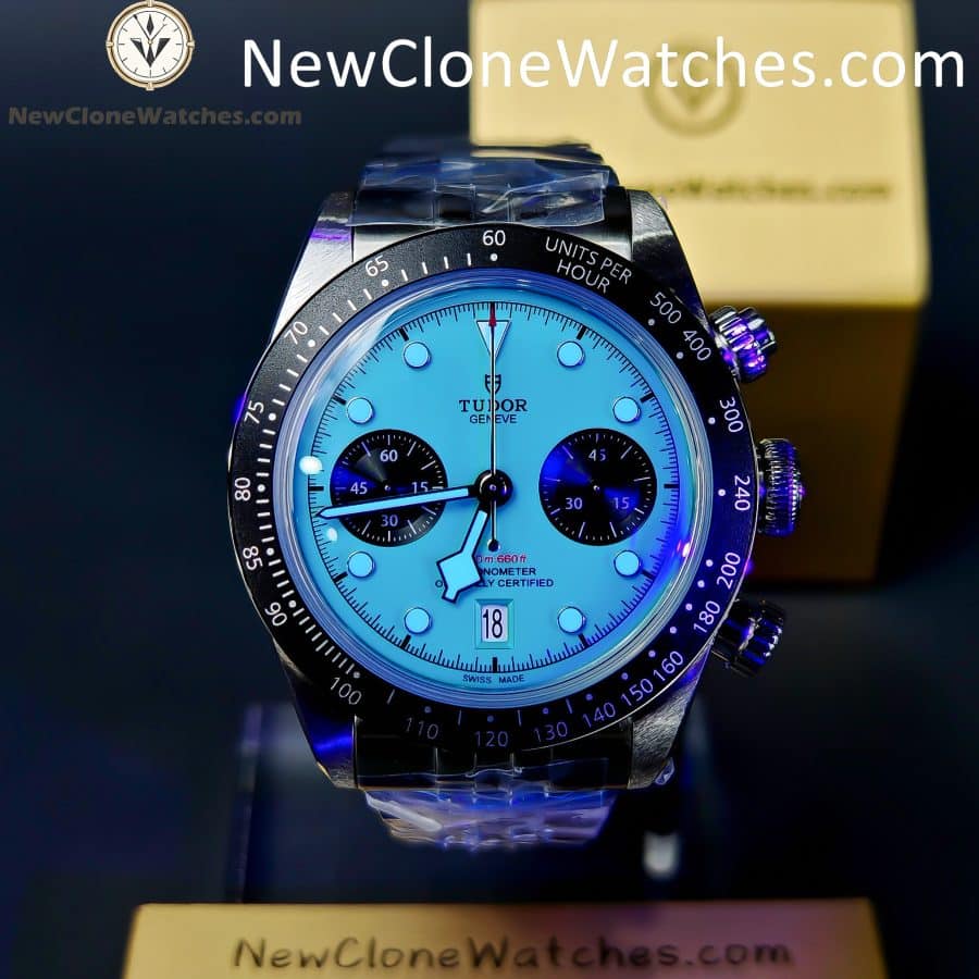 Tudor Super Clone Watches 1:1 Black Bay Chrono m79360n-0024 Blue & Black Dial 41mm
