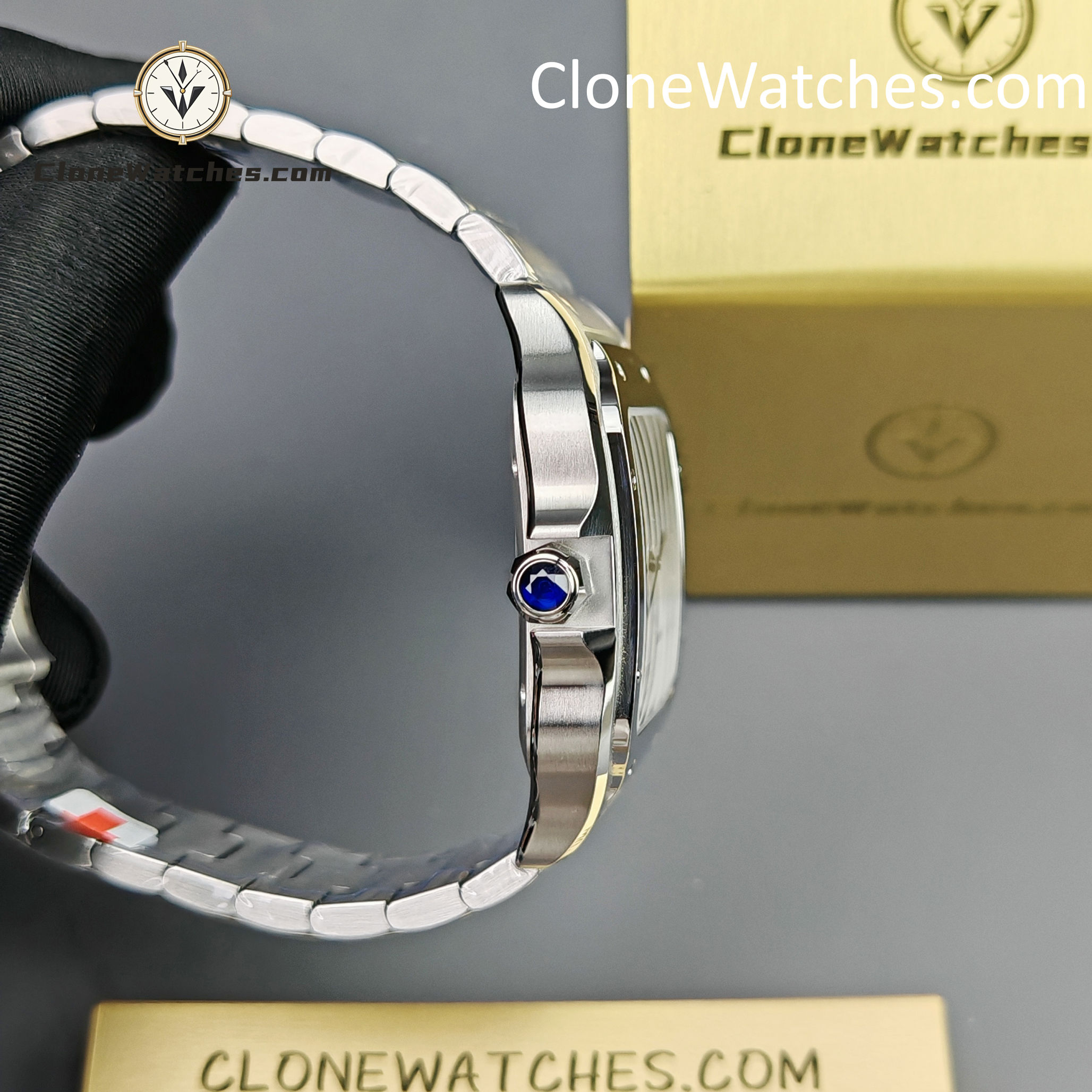 Cartier Super Clone Watches 1:1 Santos Series White Dial 39.8MM WSSA0009
