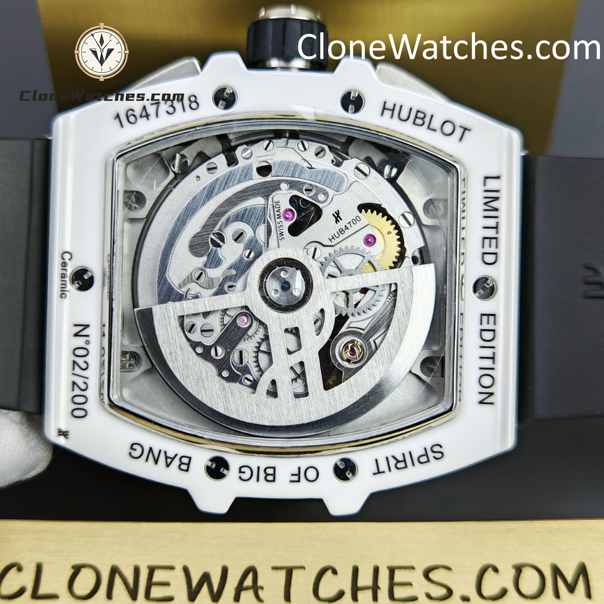 Hublot Super Clone Watches 1:1 Spirit of Big Bang White Ceramic 642.HX.0170.RX