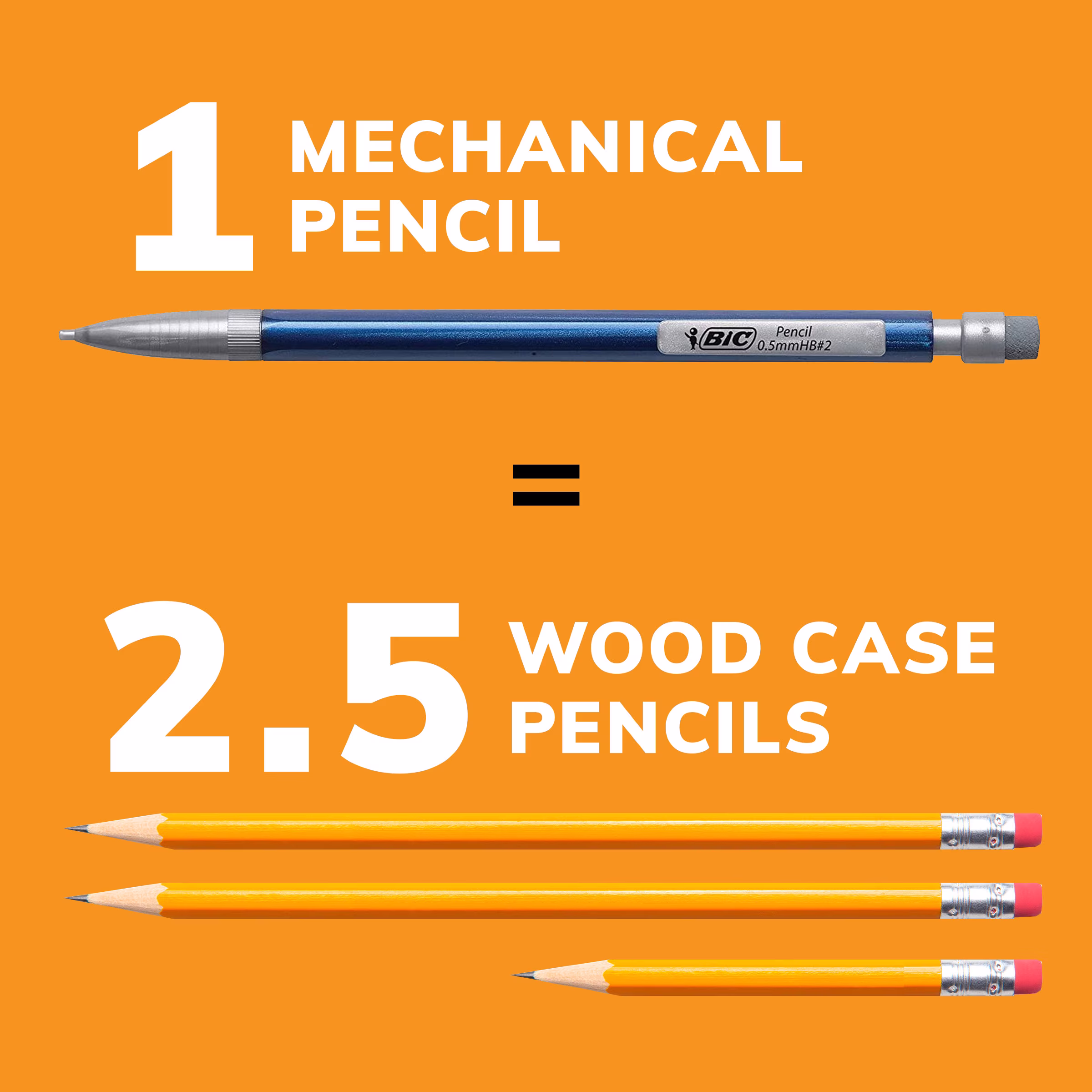 BIC Xtra-Precision Mechanical Pencil, Metallic Barrels, #2 Pencil, 24 Count
