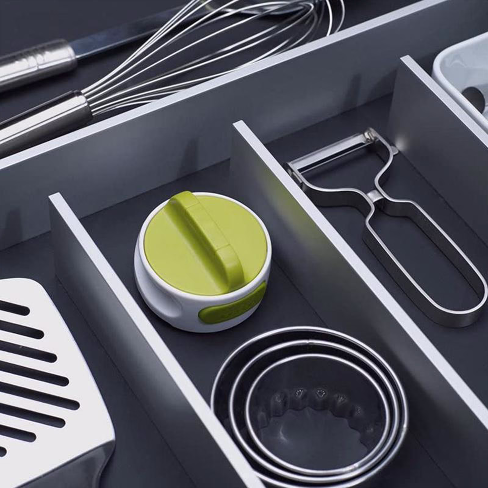 Homchy Can Opener Open Your Cans with A Simply Push of Button No Sharp Edge Food-Safe and Handheld Can Opener