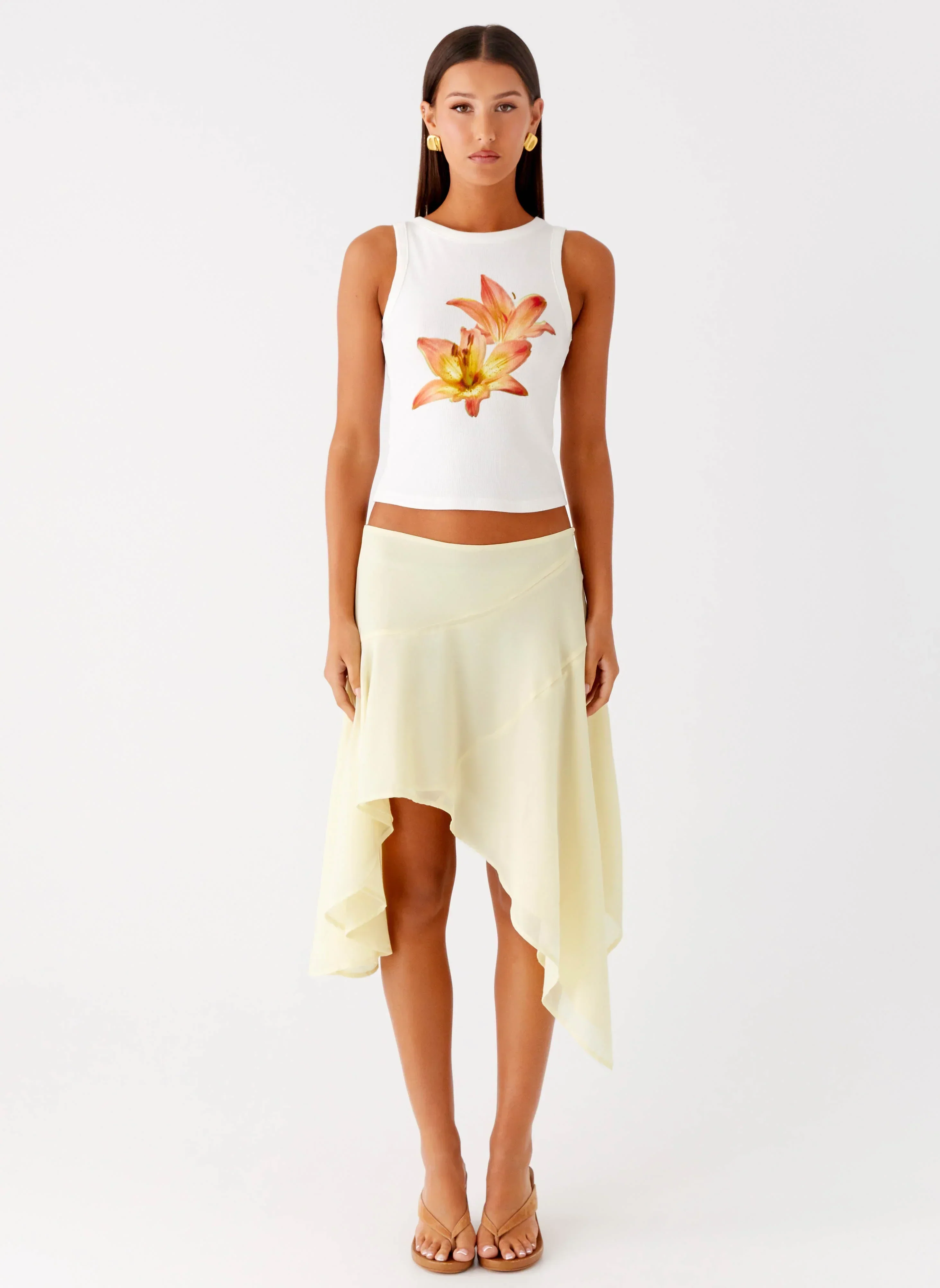 Carmela Tank Top - White