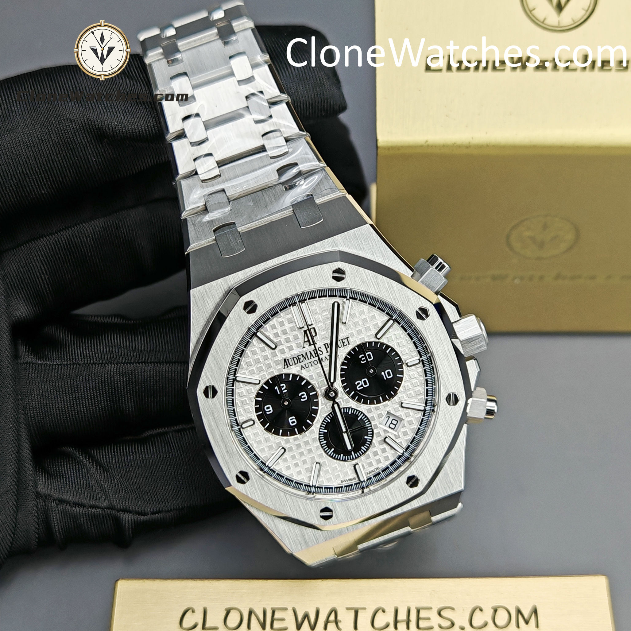 Audemars Piguet Super Clone Watches 1:1 Royal Oak White Dial 26331ST Selfwinding Chronograph