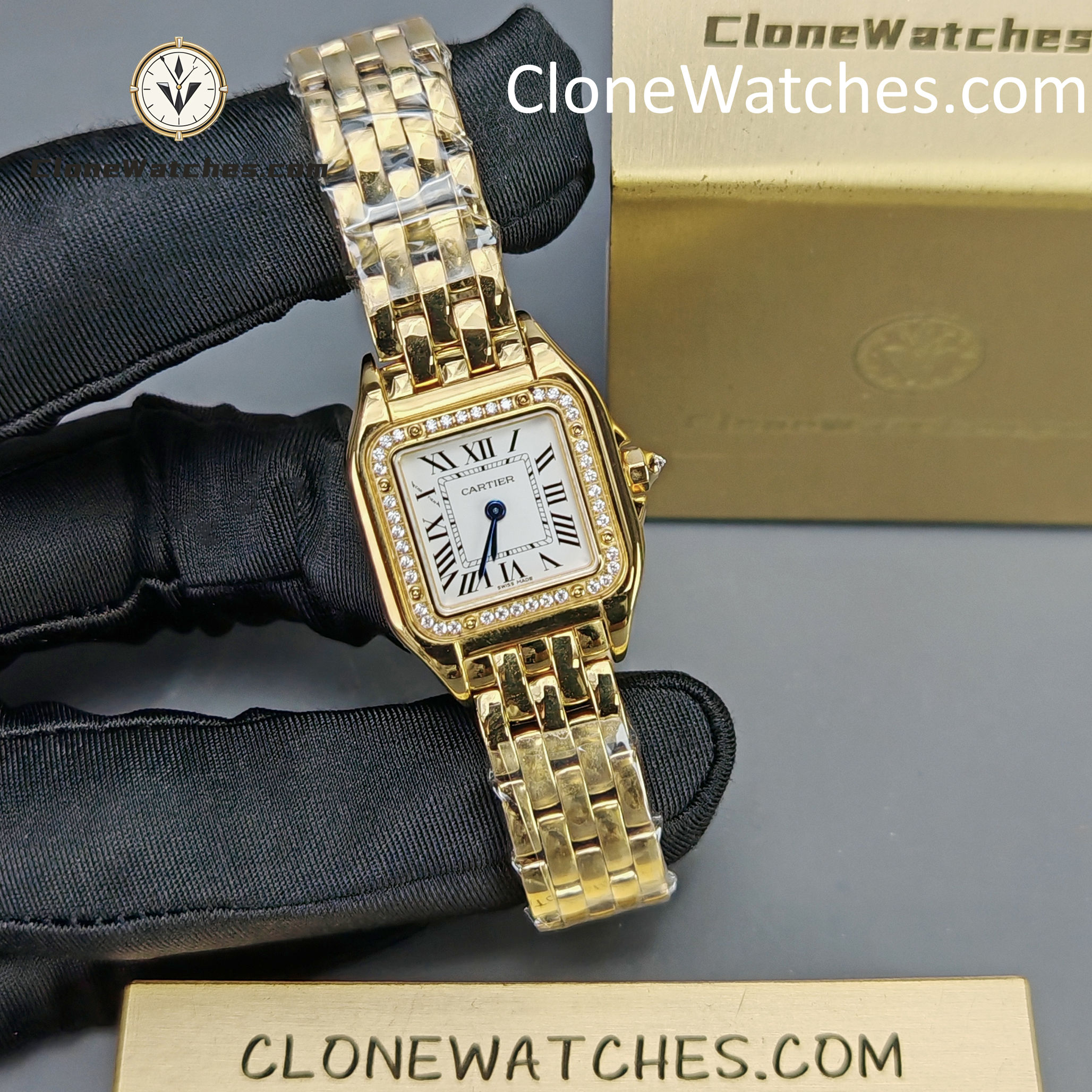 Cartier Super Clone Watches 1:1 PANTHÈRE DE CARTIER White Dial 22mm x30mm WJPN0067