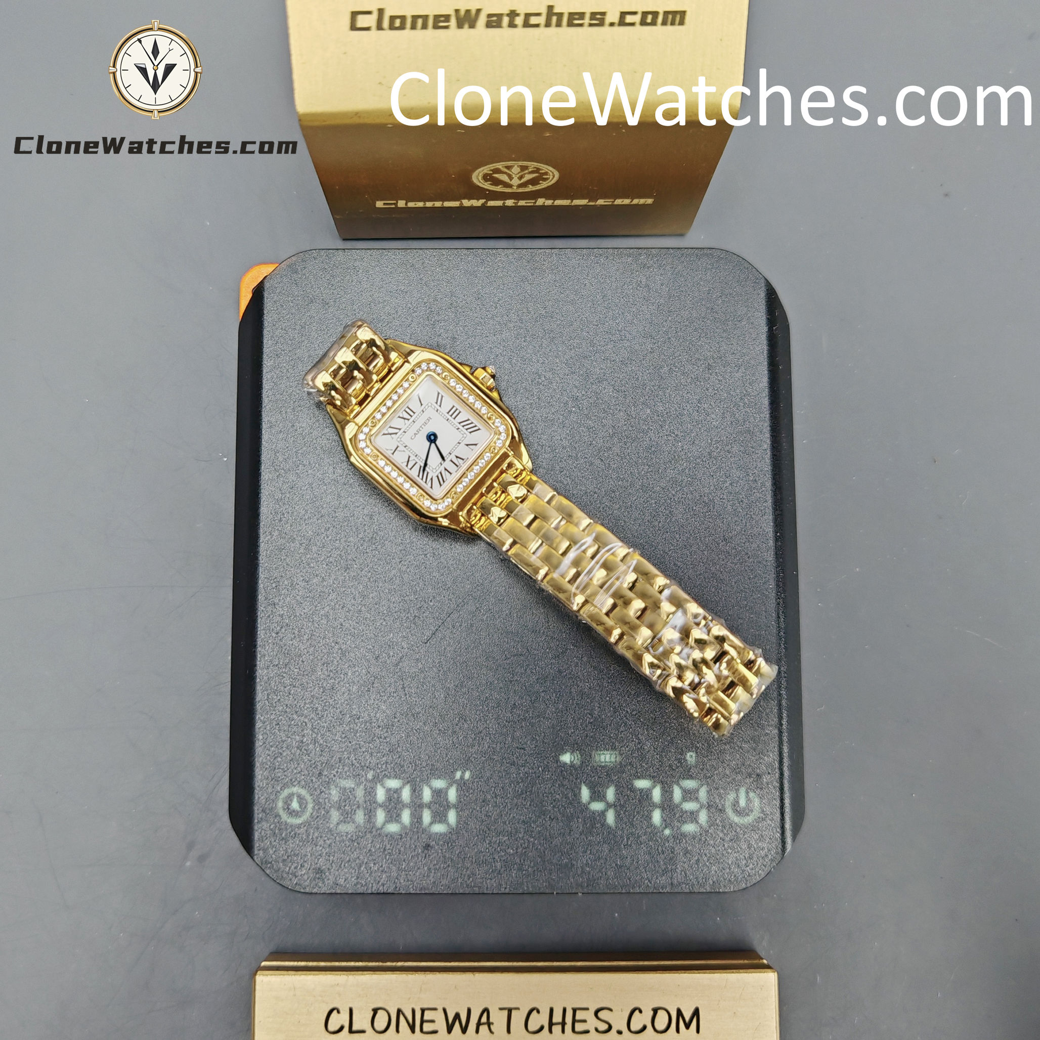 Cartier Super Clone Watches 1:1 PANTHÈRE DE CARTIER White Dial 22mm x30mm WJPN0067