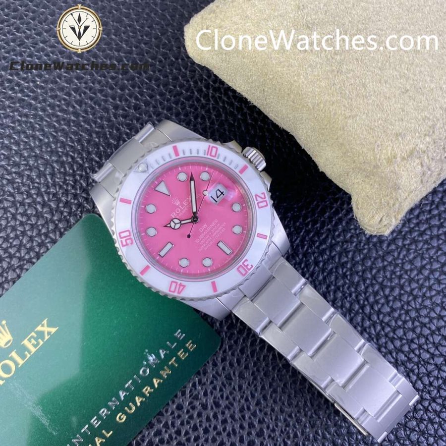 Modified Super Clone Watches 1:1 DiW Rolex Submariner FUCHSIA 3235 Movement