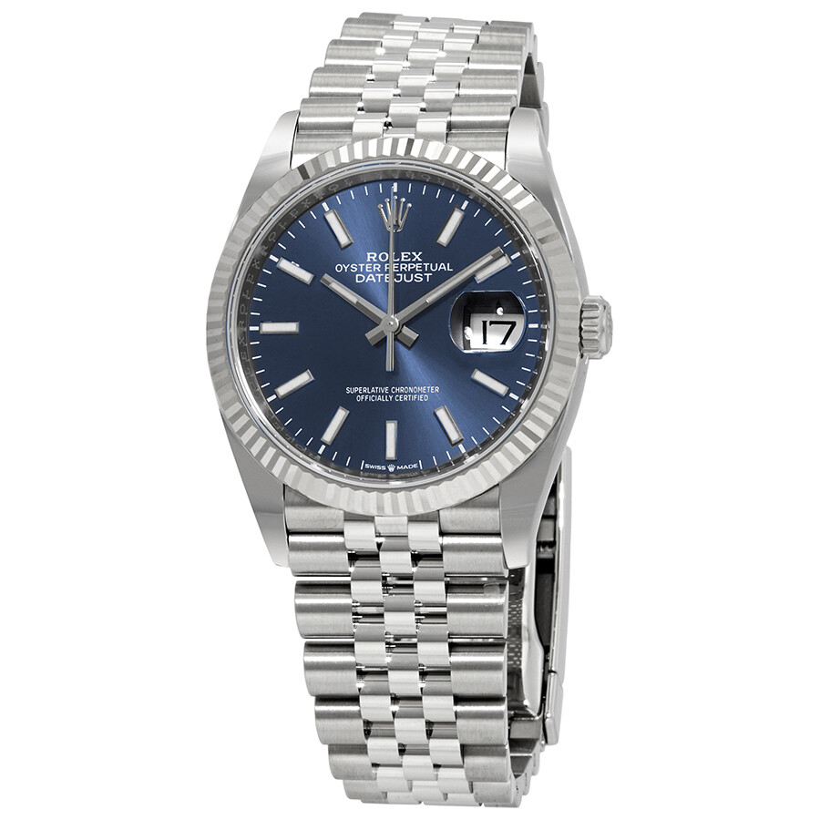 Rolex Datejust 36 Blue Dial Automatic Ladies Jubilee Watch 126234BLSJ（Lifetime free warranty+90-days replacement service & Refund!.）