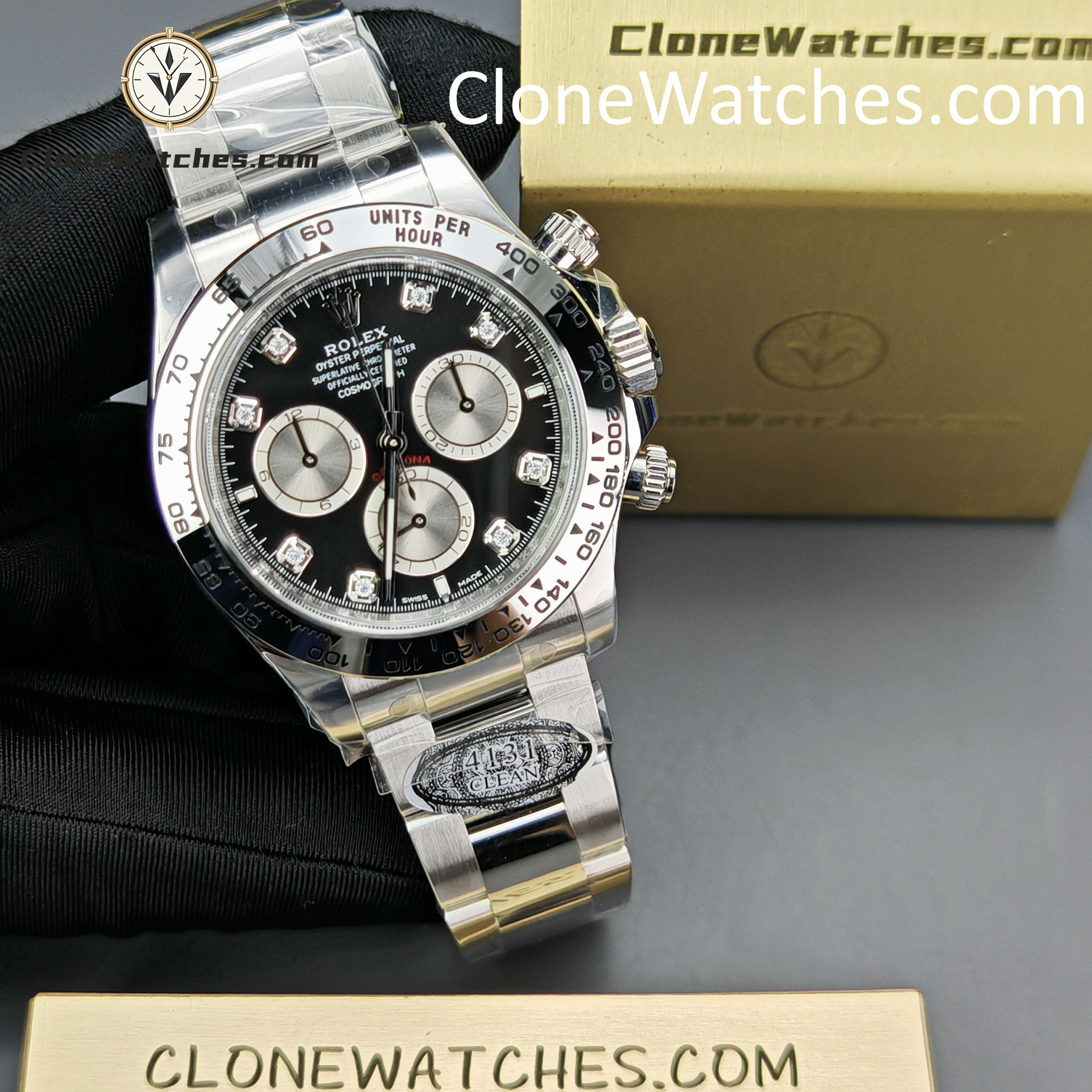Rolex Super Clone Watches 1:1 Daytona Diamond M126509-0002 4131 Movement