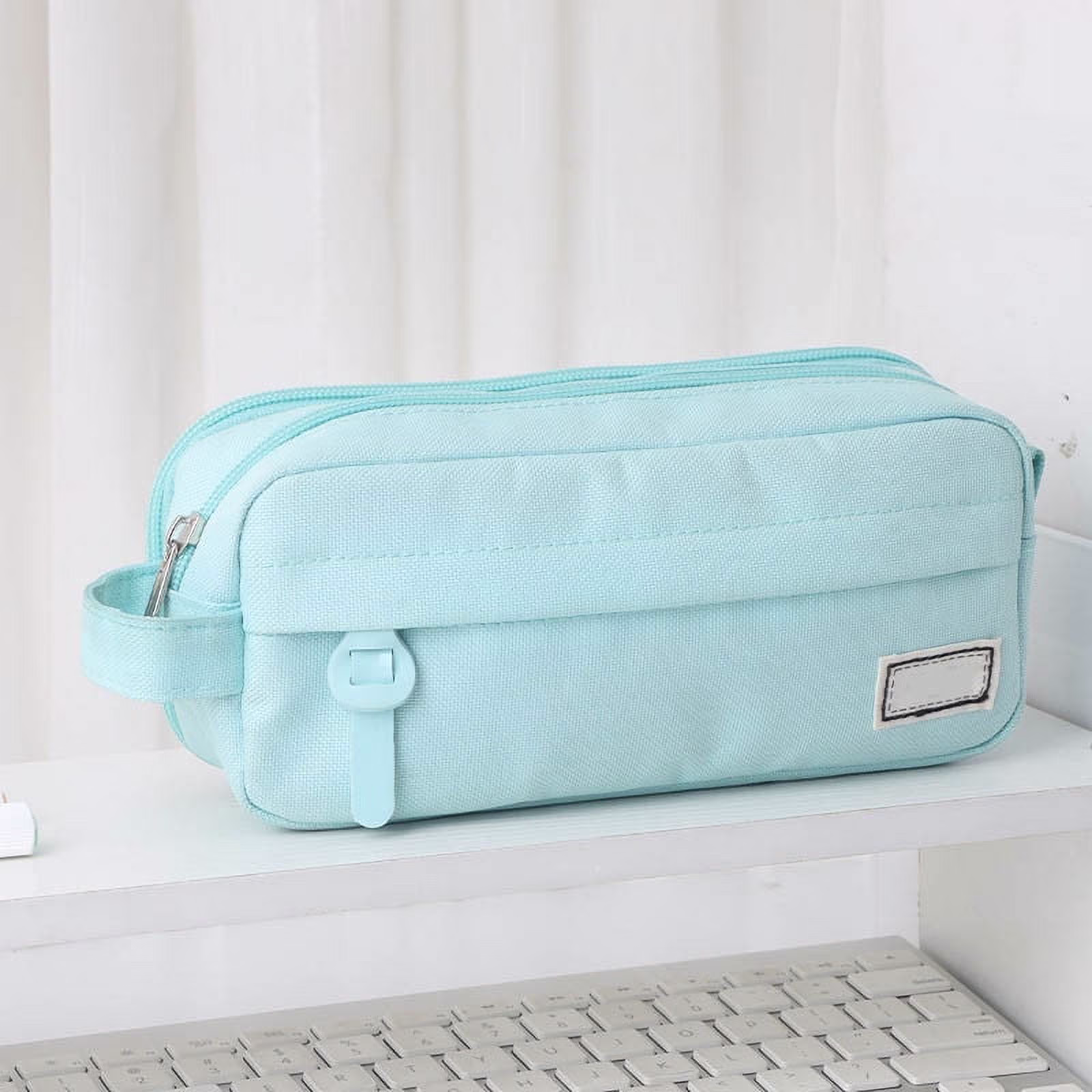 PALIFEUR Pencil Case Large Capacity Pencil Pouch, Multi-layer Aesthetic Pen Bag, Sturdy Multifunctional Pencil Bag, Pencil Box, Sky Blue