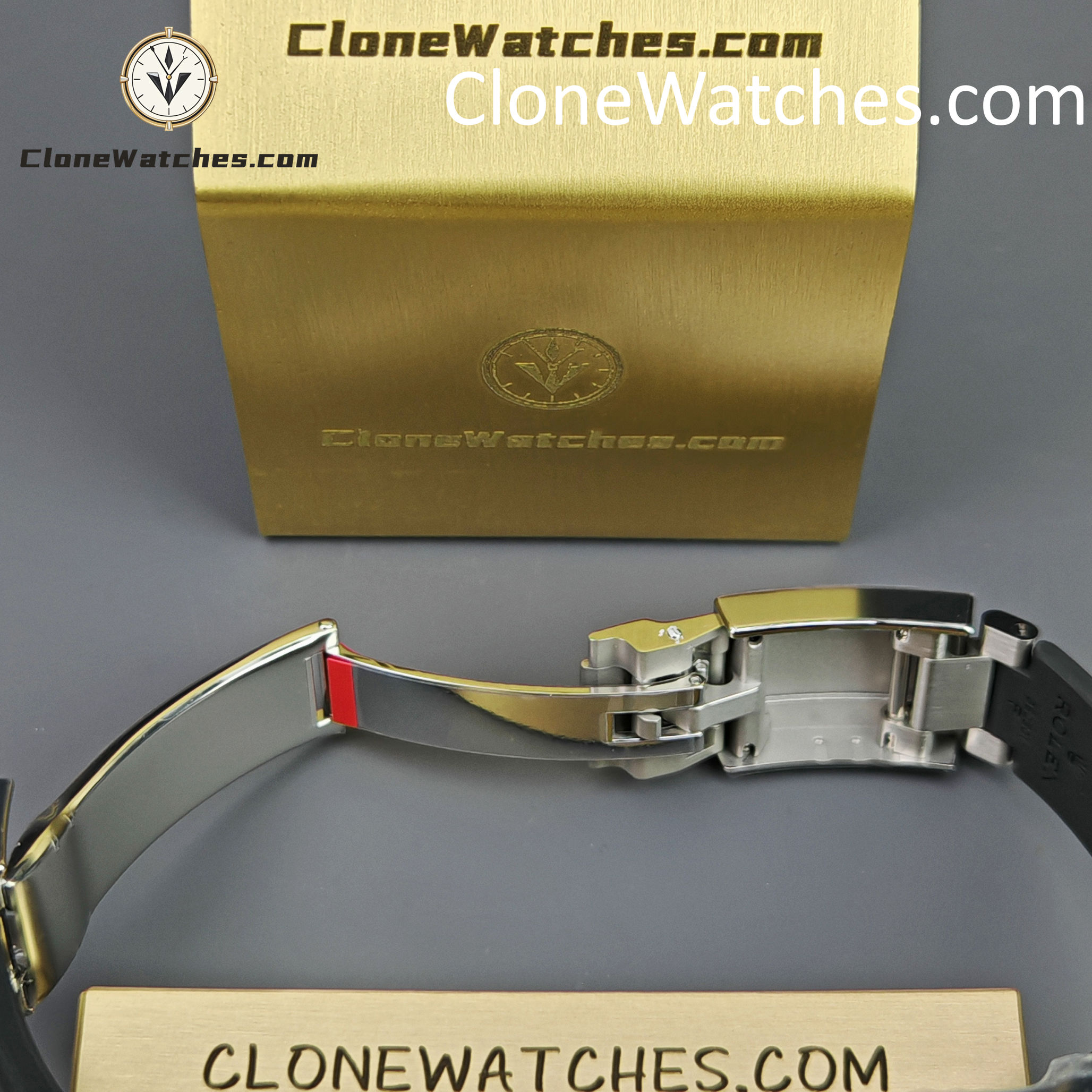 Rolex Super Clone Watches 1:1 Daytona Silver/Black Dial Rubber Strap M116519 4130 Movement