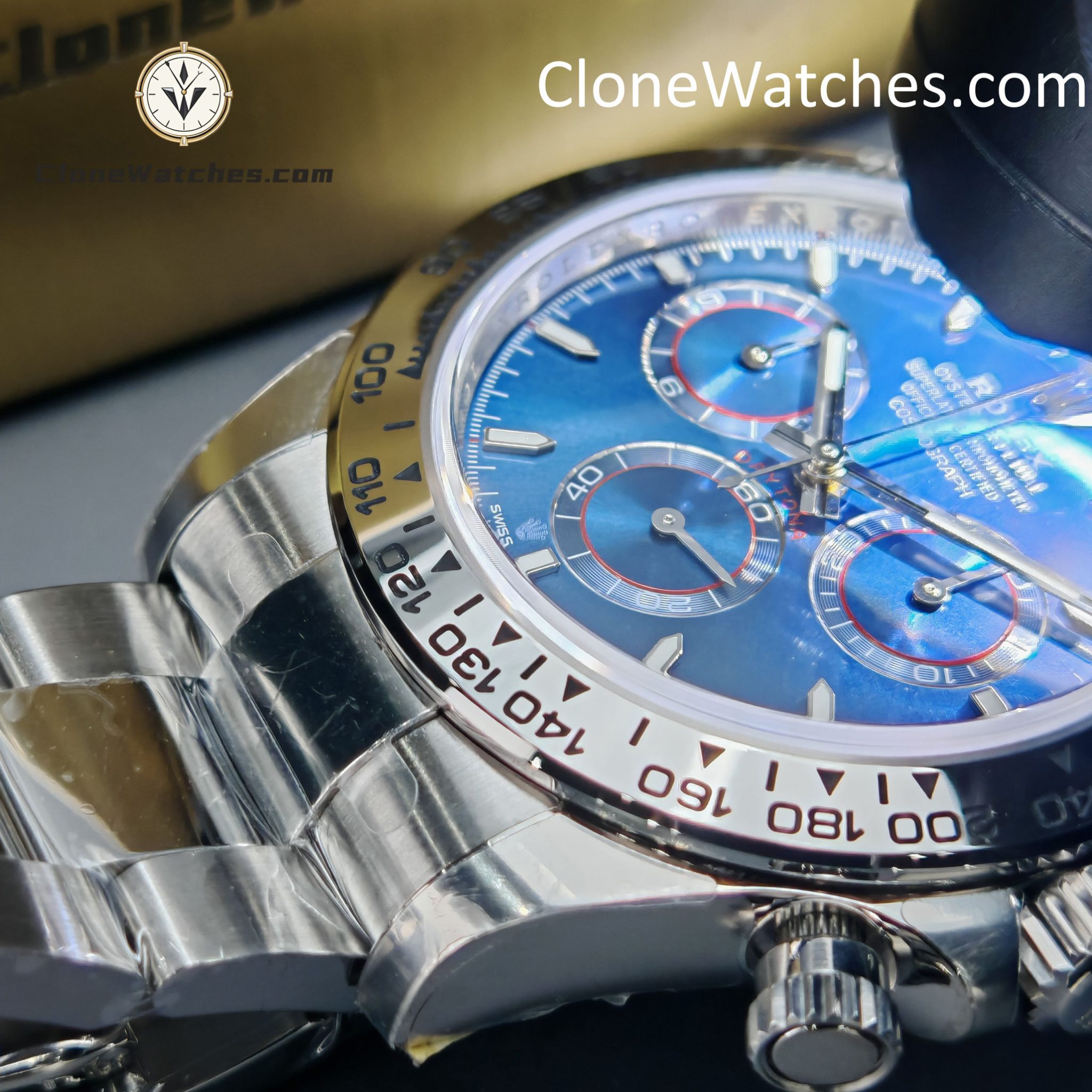 Rolex Super Clone Watches 1:1 Daytona Blue Dial M126509-0005 4131 Movement
