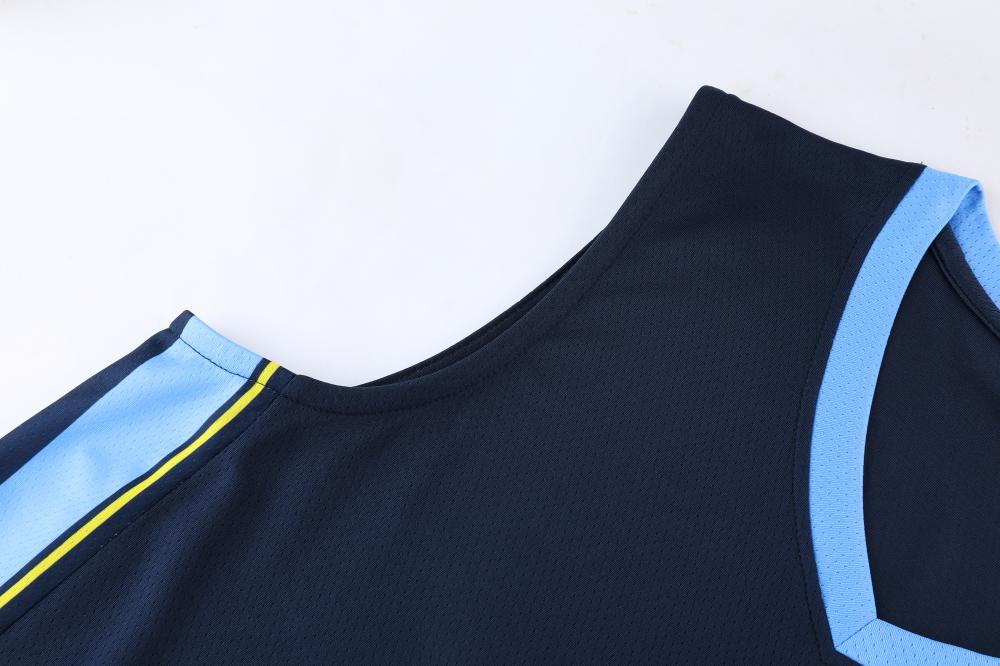 Grizzlies basketball uniform black suit（Customizable name and number）