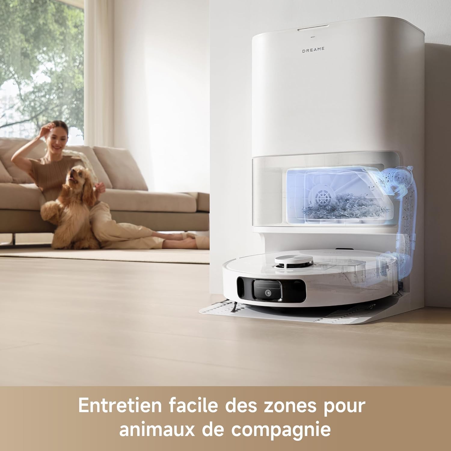 Robot aspirateur laveur L10s Ultra Gen 2 10000Pa MopExtend RoboSwing base automatique mode animaux 32 niveaux eau DuoScrub
