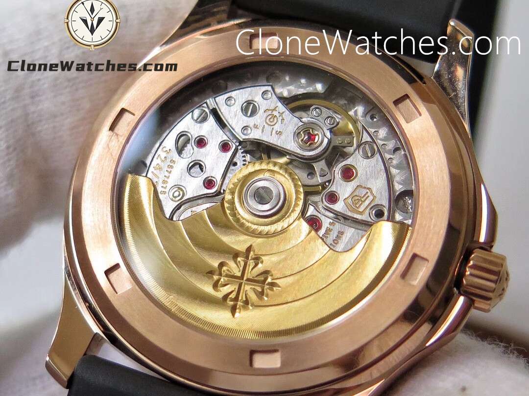 Patek Philippe Super Clone Watches 1:1 Aquanaut Luce 5068R-001 Rose Gold Diamond