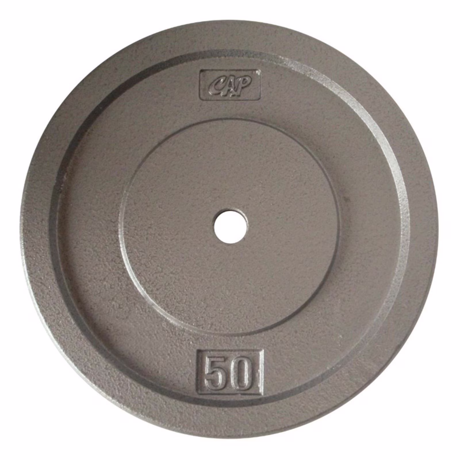 CAP Barbell Standard Cast Iron Weight Plate, 7.5 Lbs., Gray