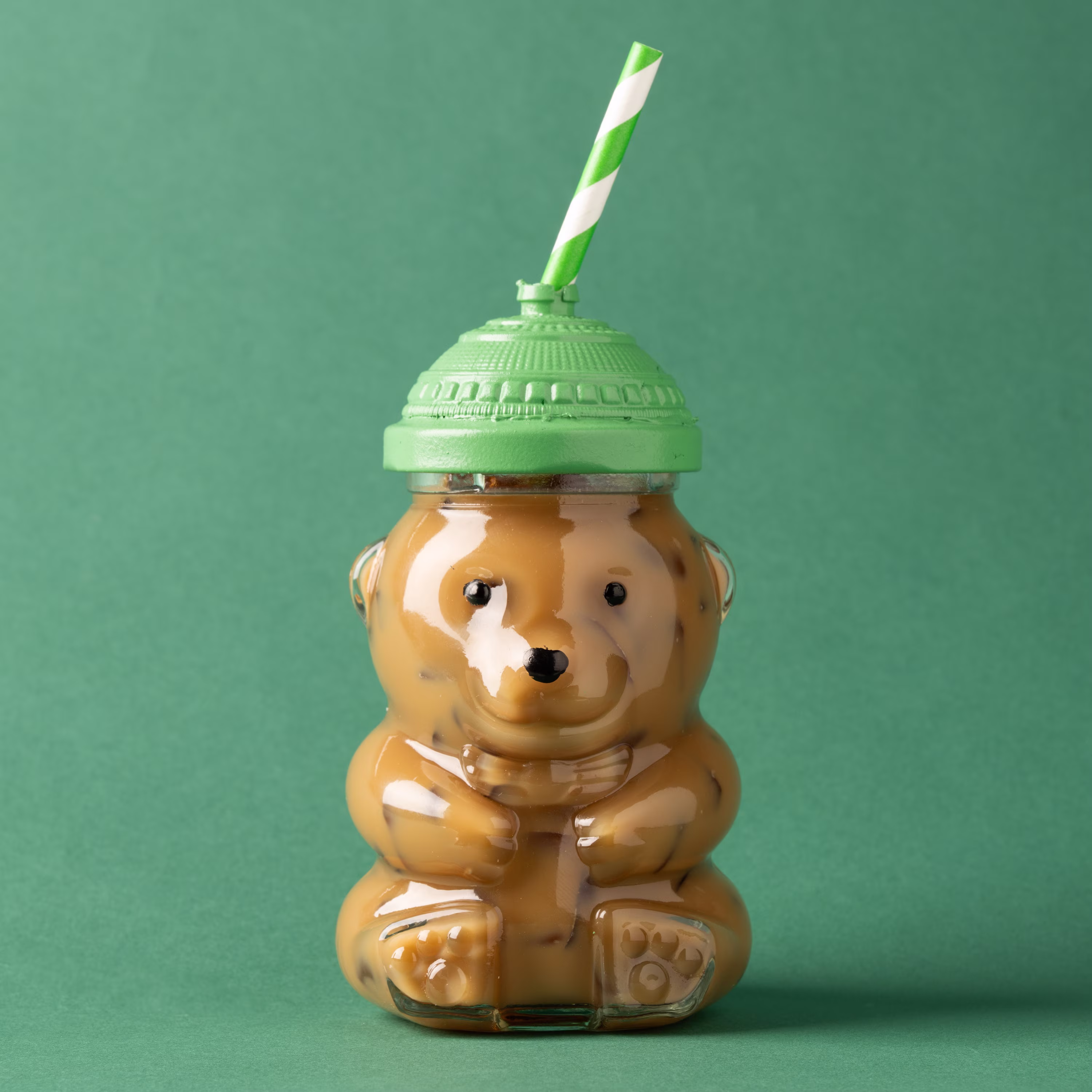 Hello Hobby Glass Bear Jar with Lid, 6.08 oz