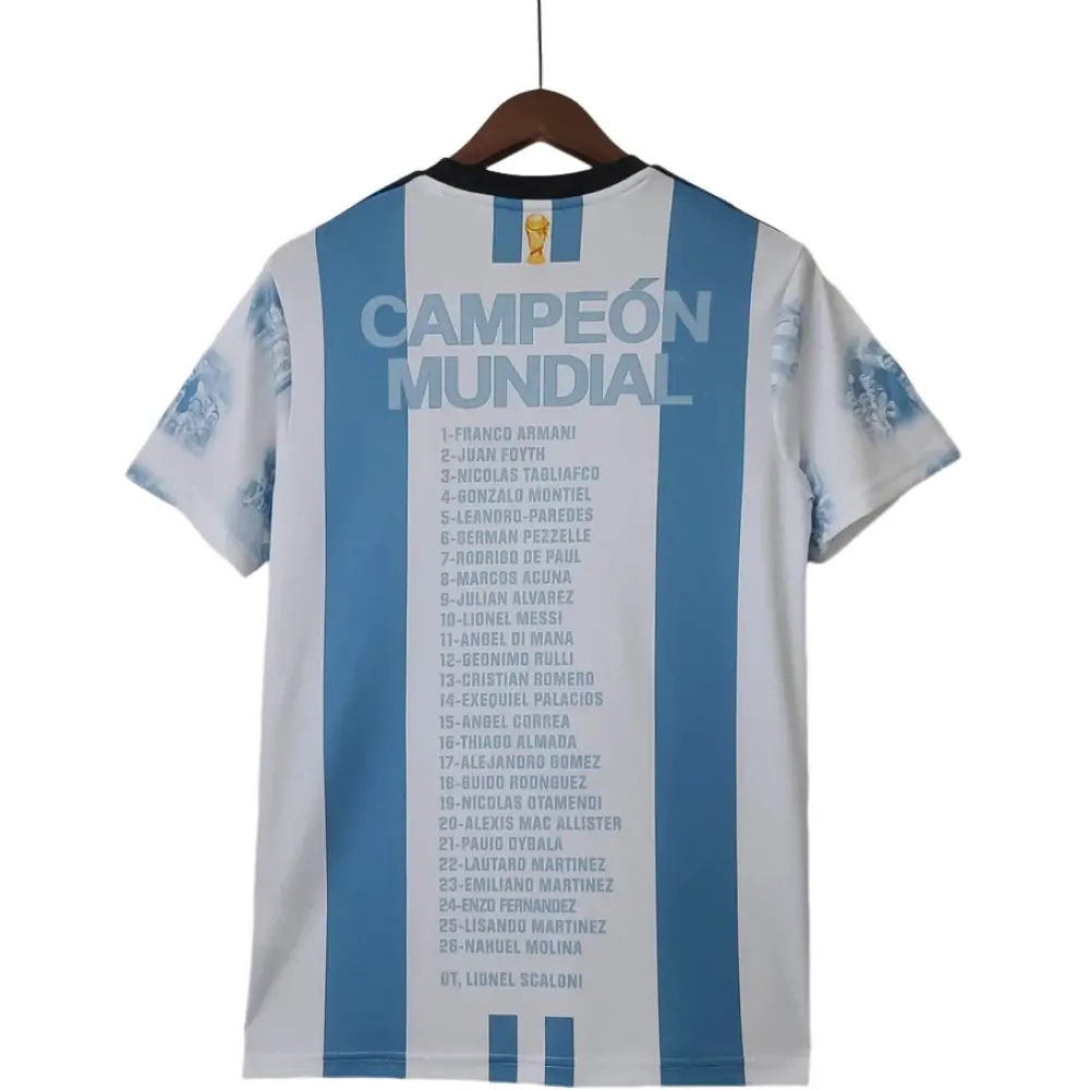 2022 Argentina Home Champion Commemorative Edition Jersey
