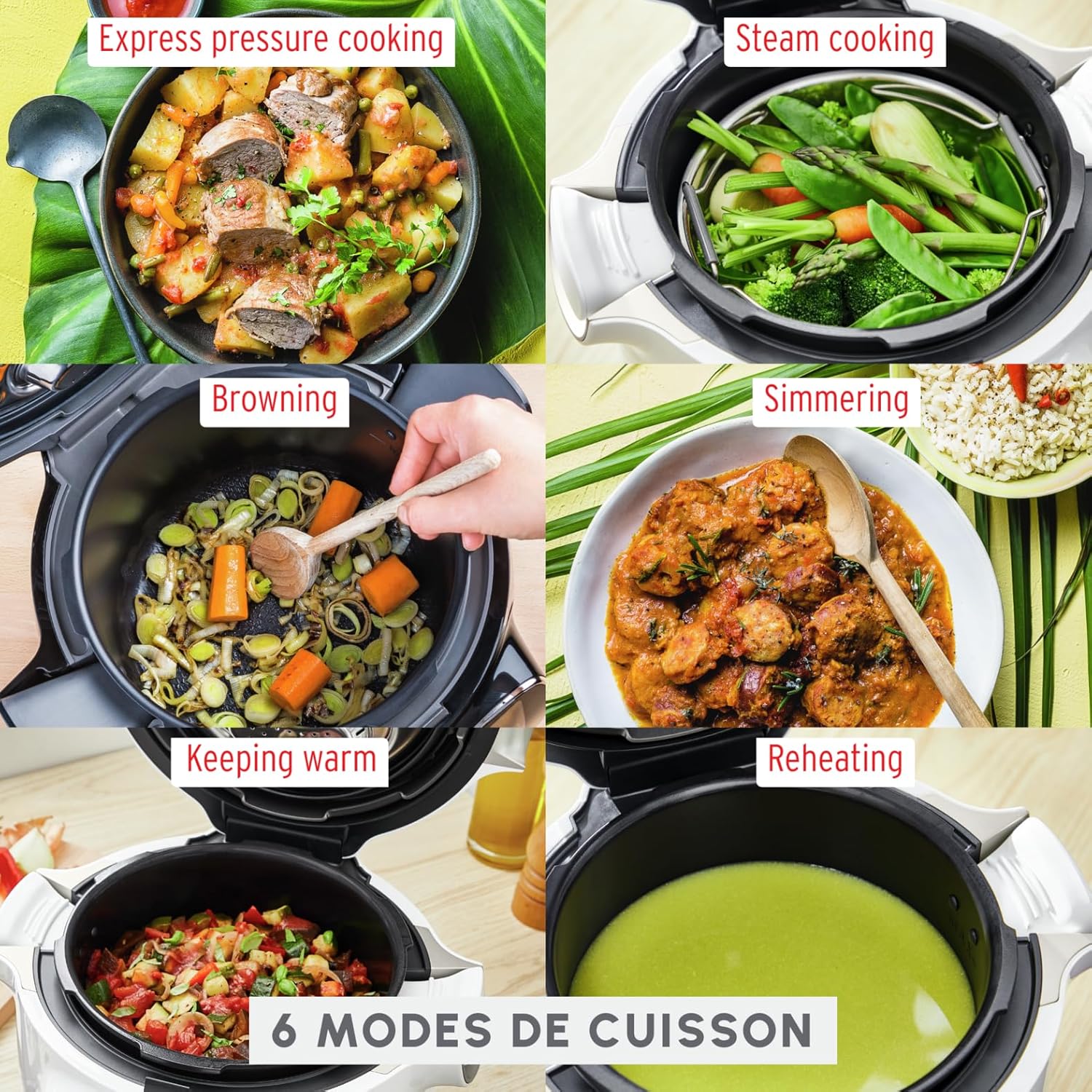 Multicuiseur intelligent Cookeo Mini 3L 150 recettes cuisson haute pression CE880410