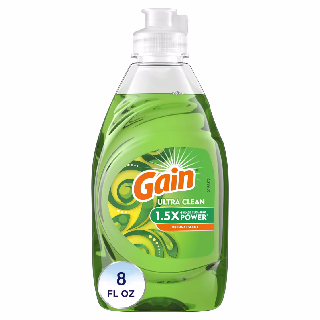 Gain Ultra Dishwashing Liquid Dish Soap, Original Scent, 8 fl oz