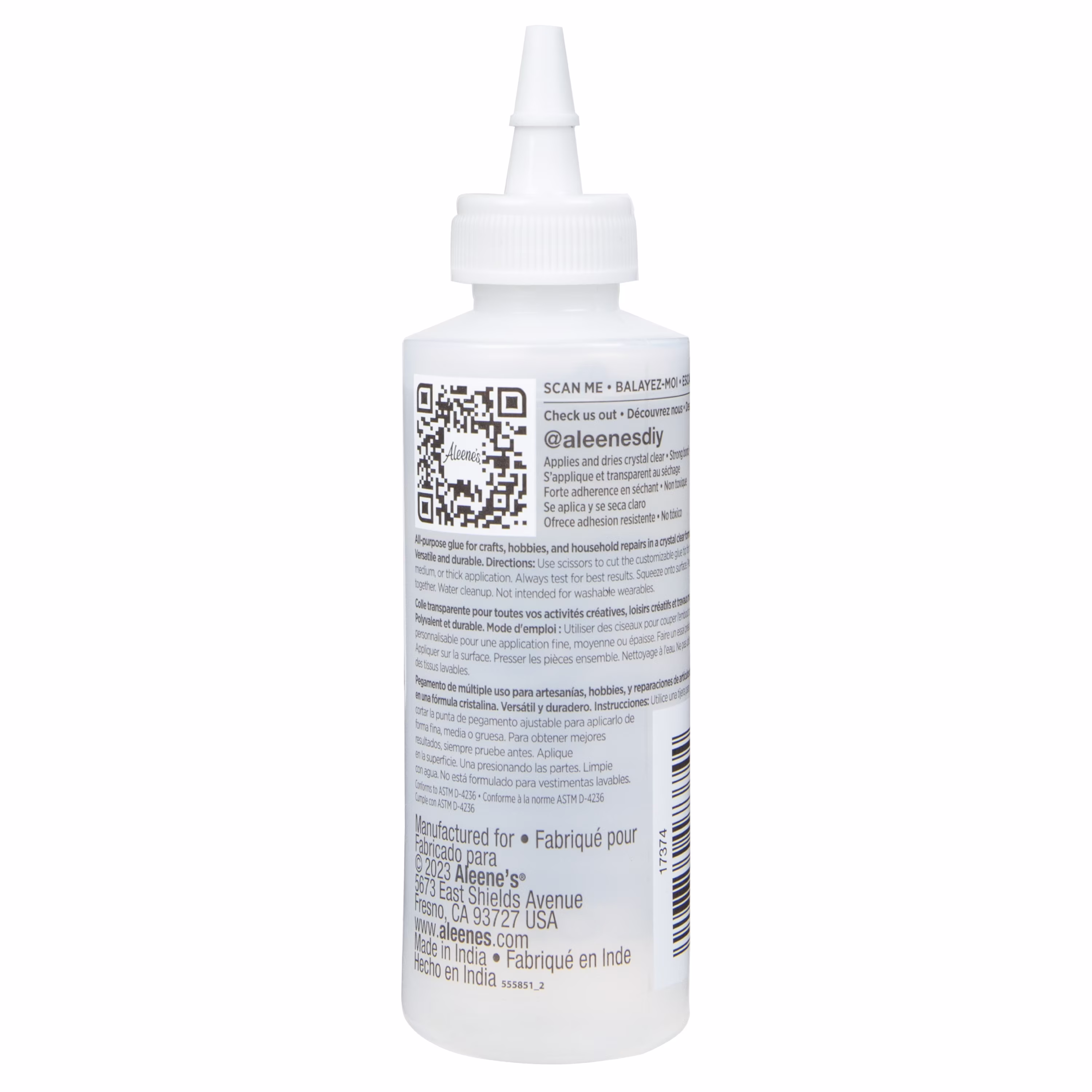 (6 pack) Aleene's Clear Gel Tacky Glue 4 fl oz, Dries Clear, Premium All-Purpose Adhesive