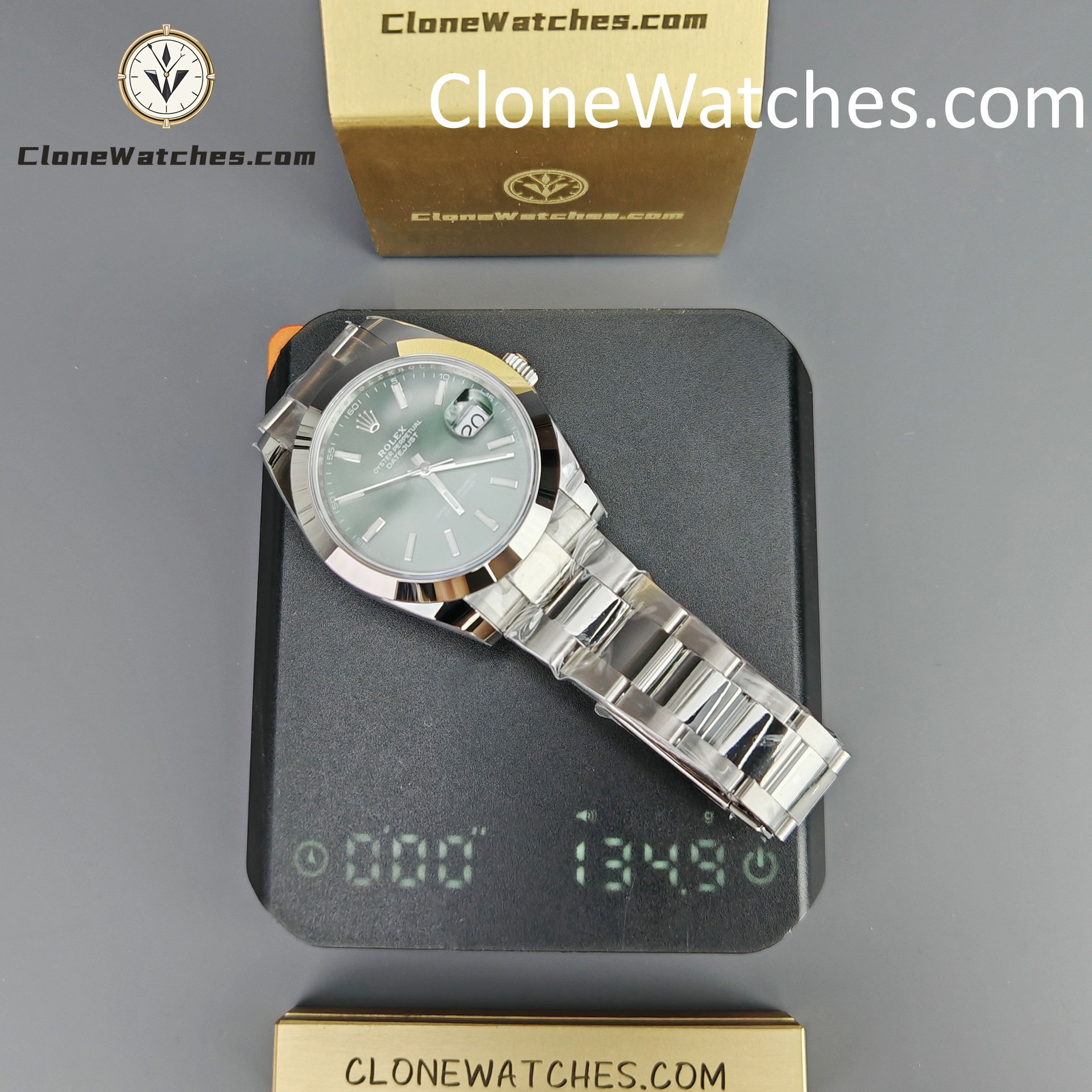 Rolex Super Clone Watches 1:1 DateJust Green Dial M126300 – 0019 41MM Oyster 3235 Movement