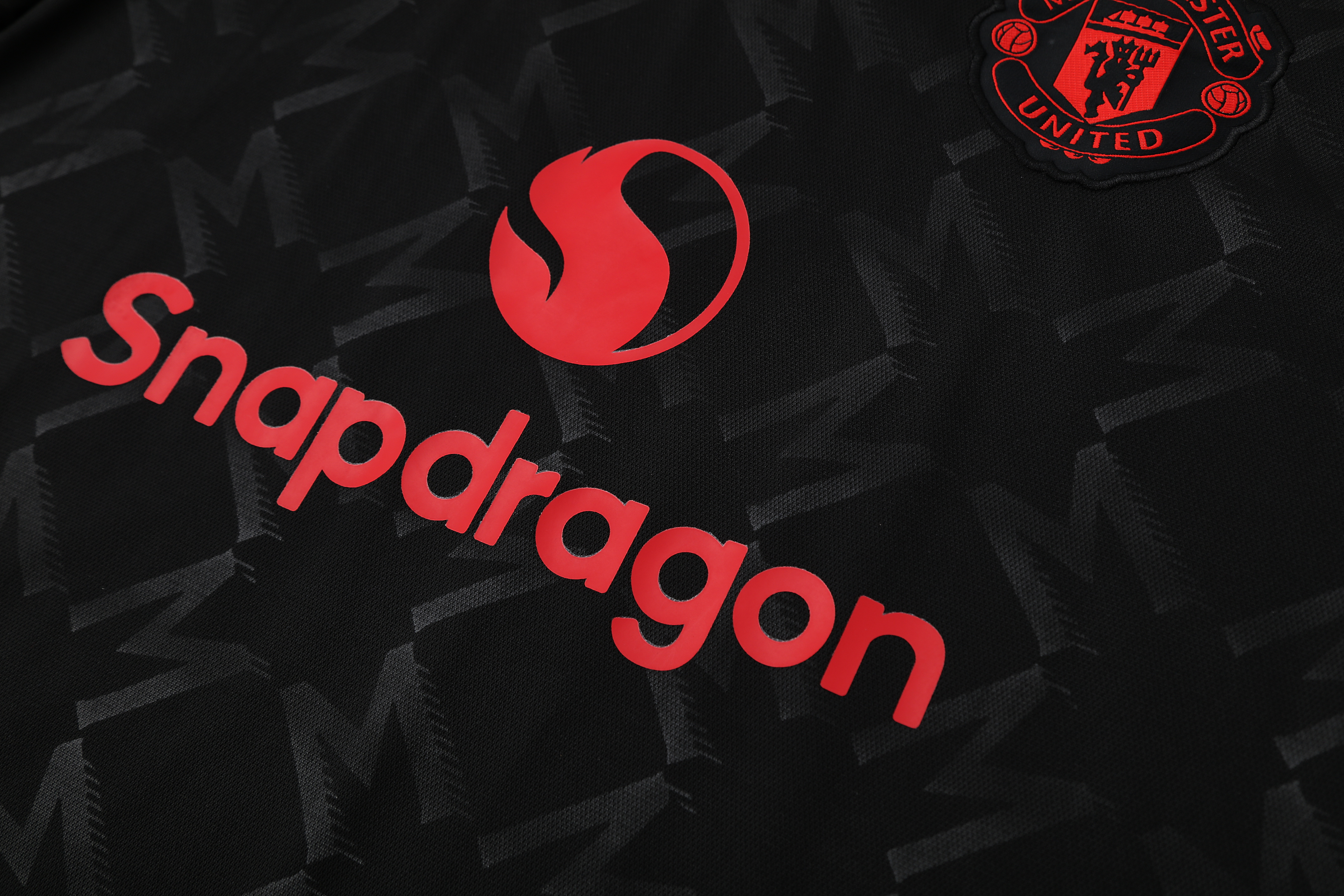 25-26 Manchester United (Polo Shirt) Black Training Shirt - Fan Edition