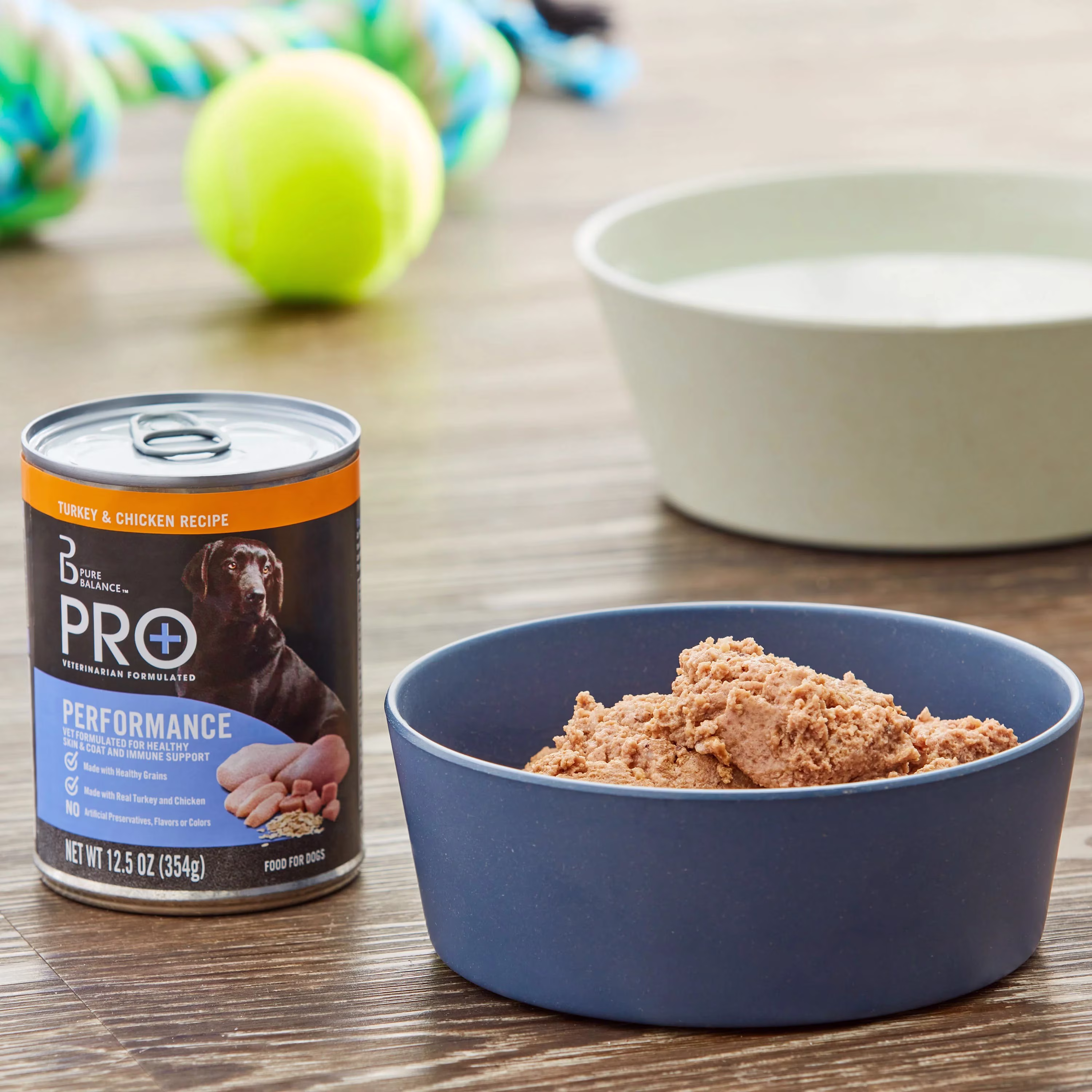Pure Balance Pro+ Performance Turkey & Chicken Recipe Cuts in Gravy Wet Dog Food, 12.5 oz Can