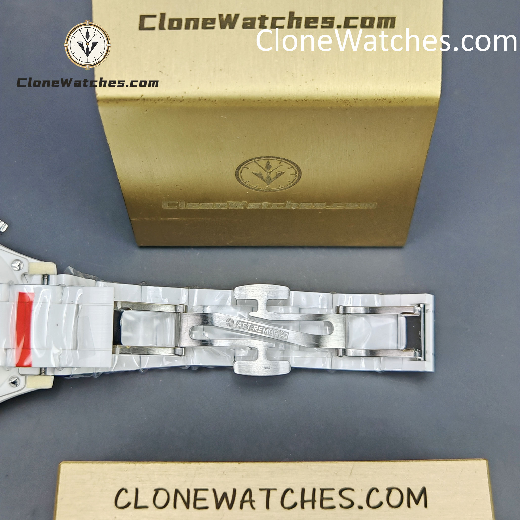Modified Super Clone Watches 1:1 AET Rolex Daytona Full Ceramic Abu Dhabi 4130 Movement