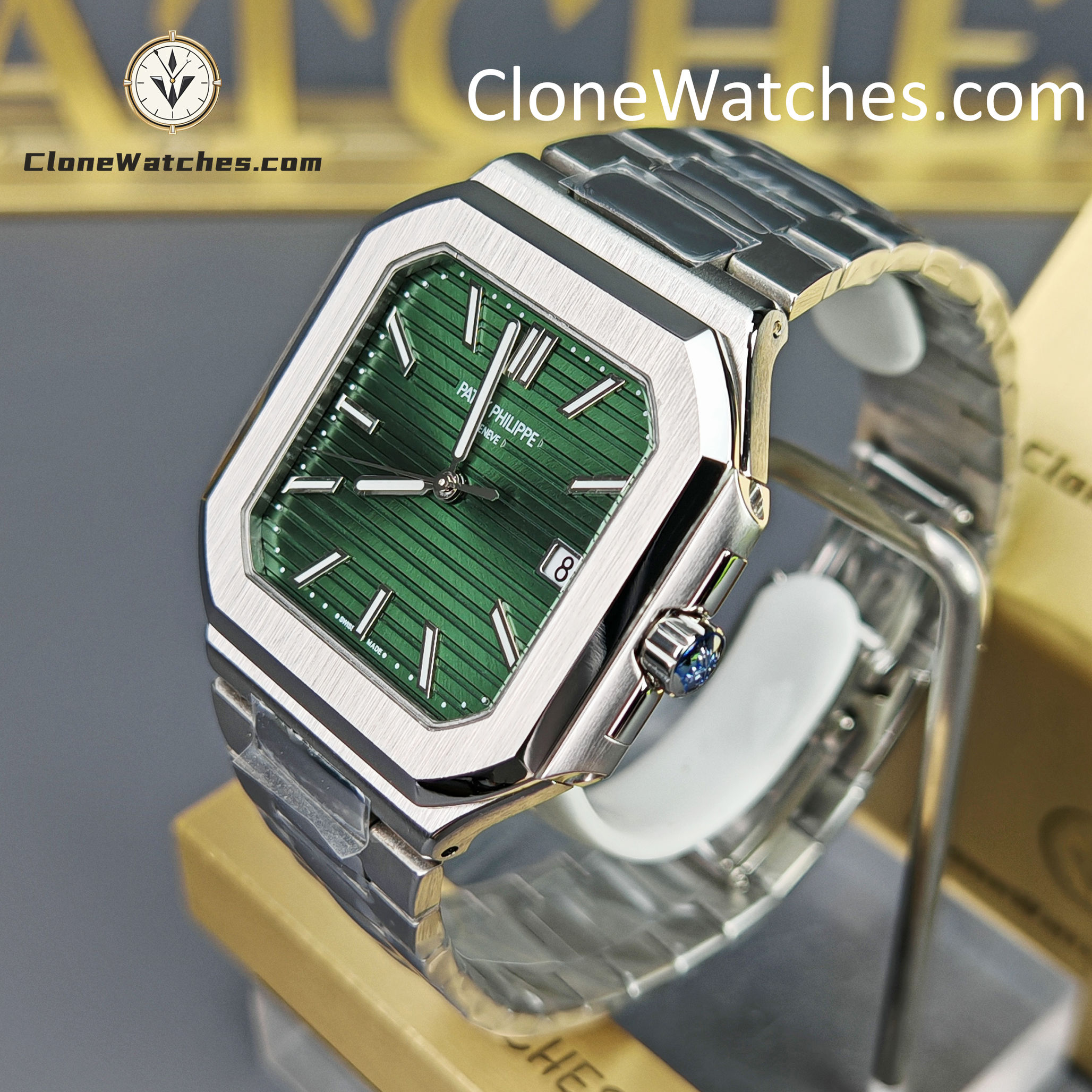 Patek Philippe Super Clone Watches 1:1 Cubitus 5821/1A-001 Green Dial