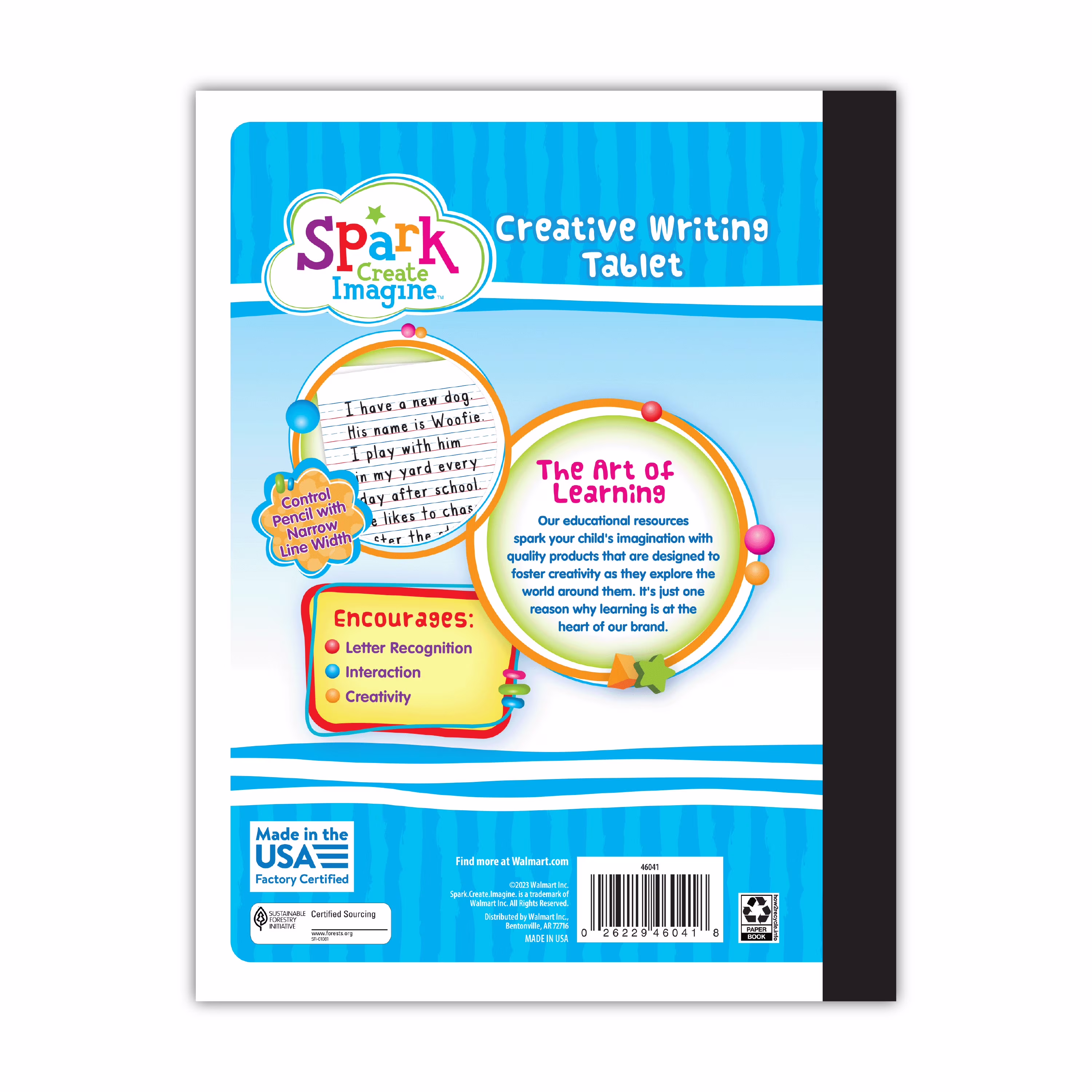 Spark Create Imagine Primary Composition Book, 100 Sheets, 9.75 x 7.5, Primary Ruled Paper