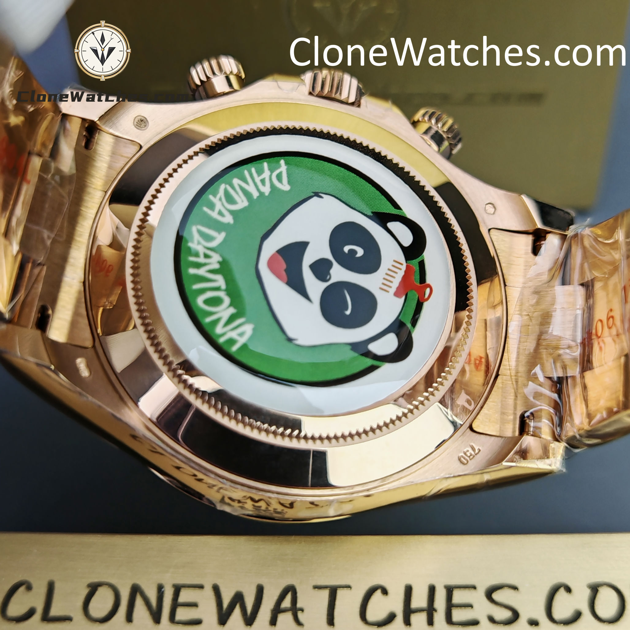 Rolex Super Clone Watches 1:1 Daytona Sundust/Black Dial m116505-0016 4130 Movement