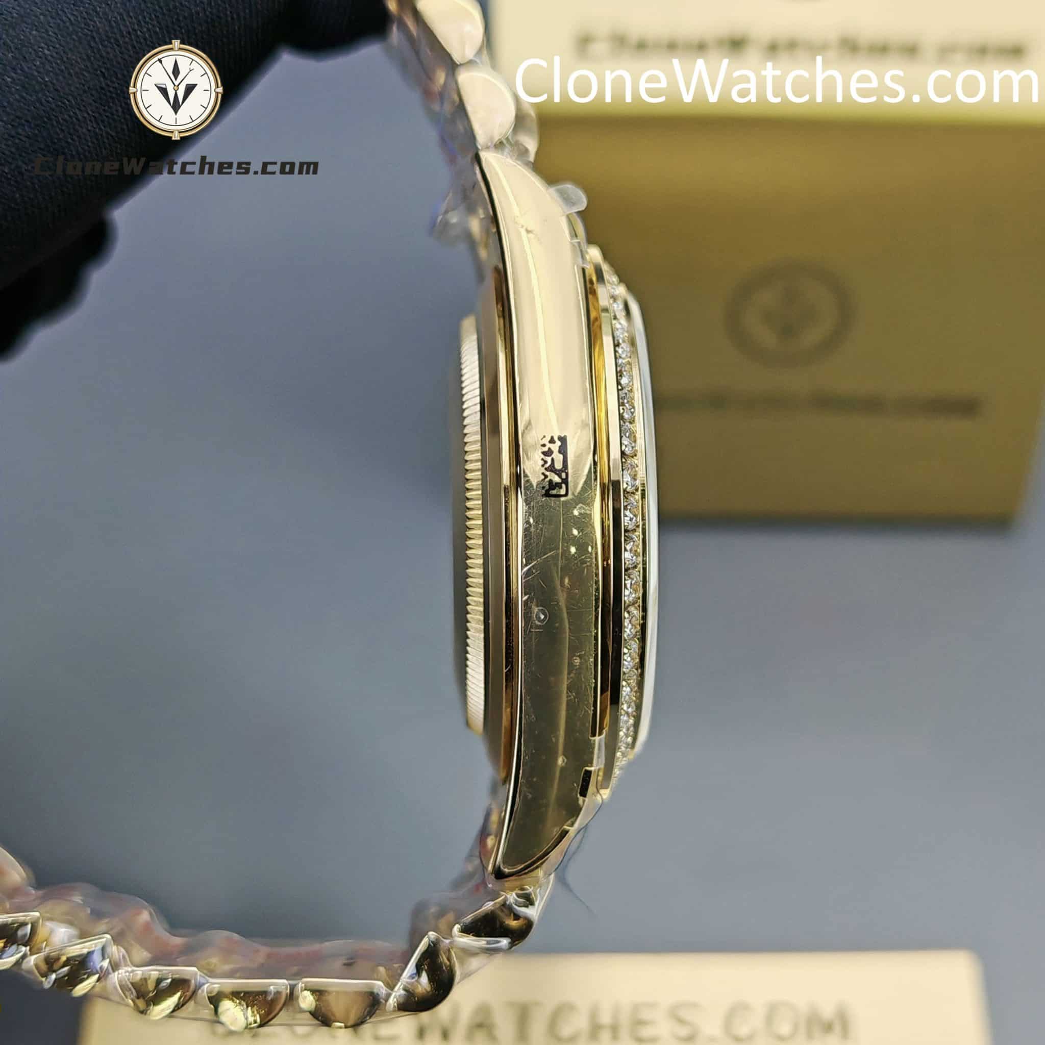 Rolex Super Clone Watches 1:1 Day Date Green Dial M228398tbr-0040 40mm 3255 Movement
