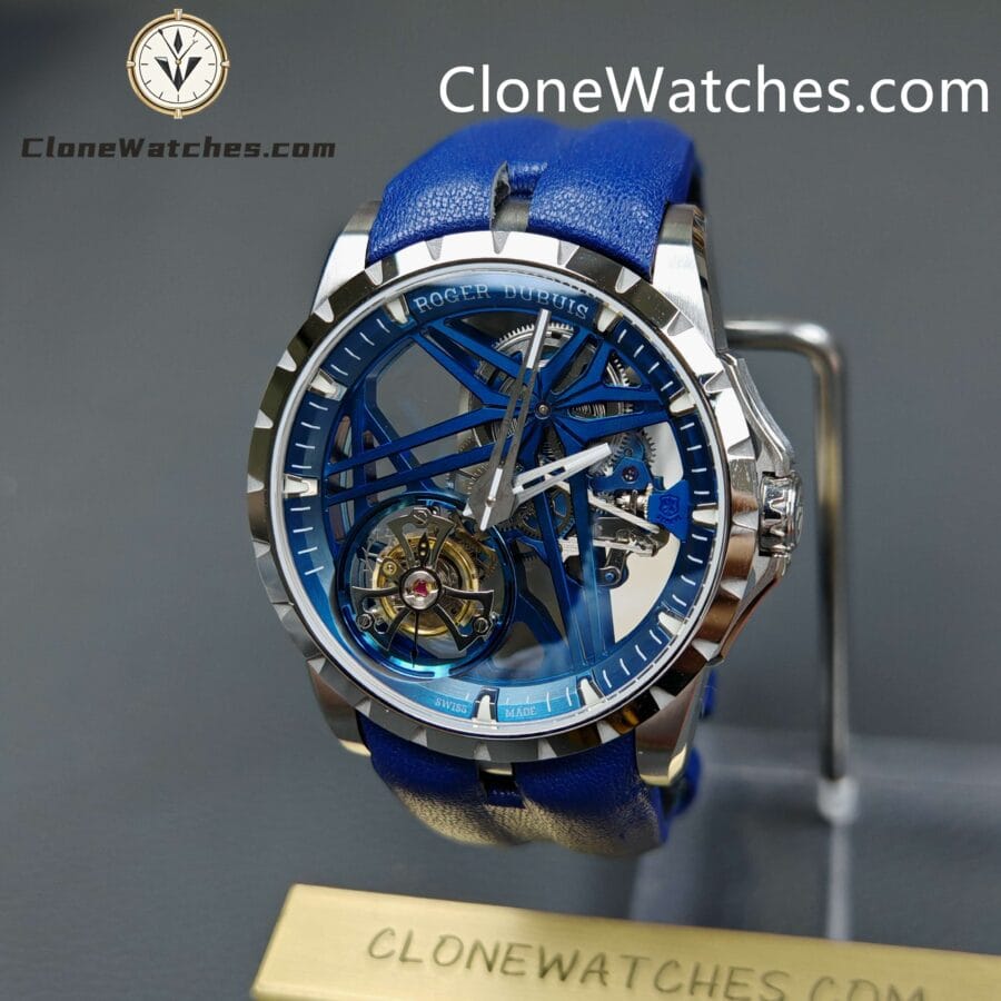 Roger Dubuis Super Clone Watches 1:1 Excalibur Skeleton Tourbillon RDDBEX0838 42MM