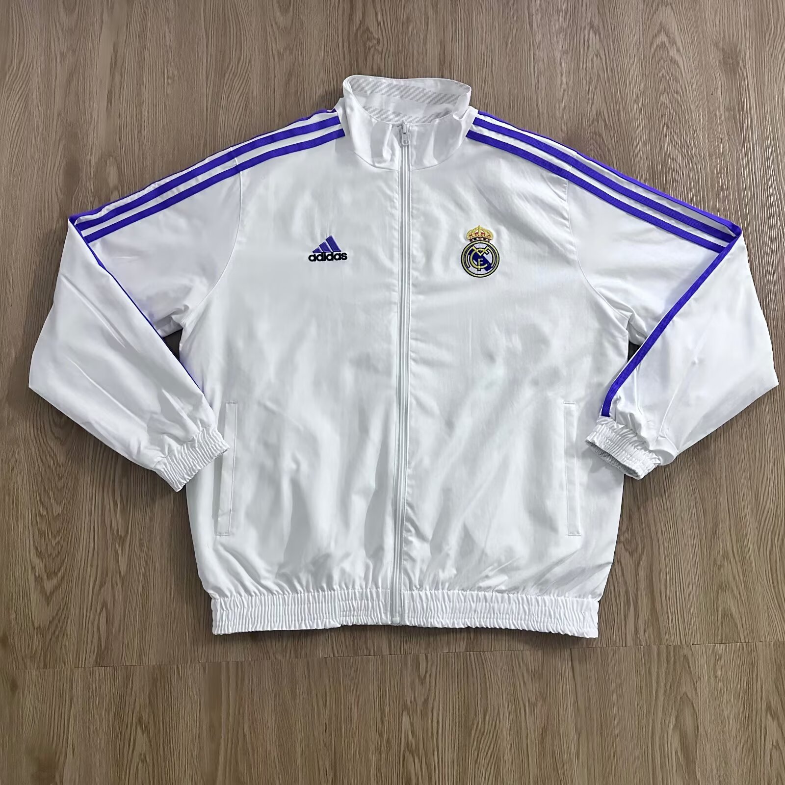 Real Madrid reversible retro home windbreaker
