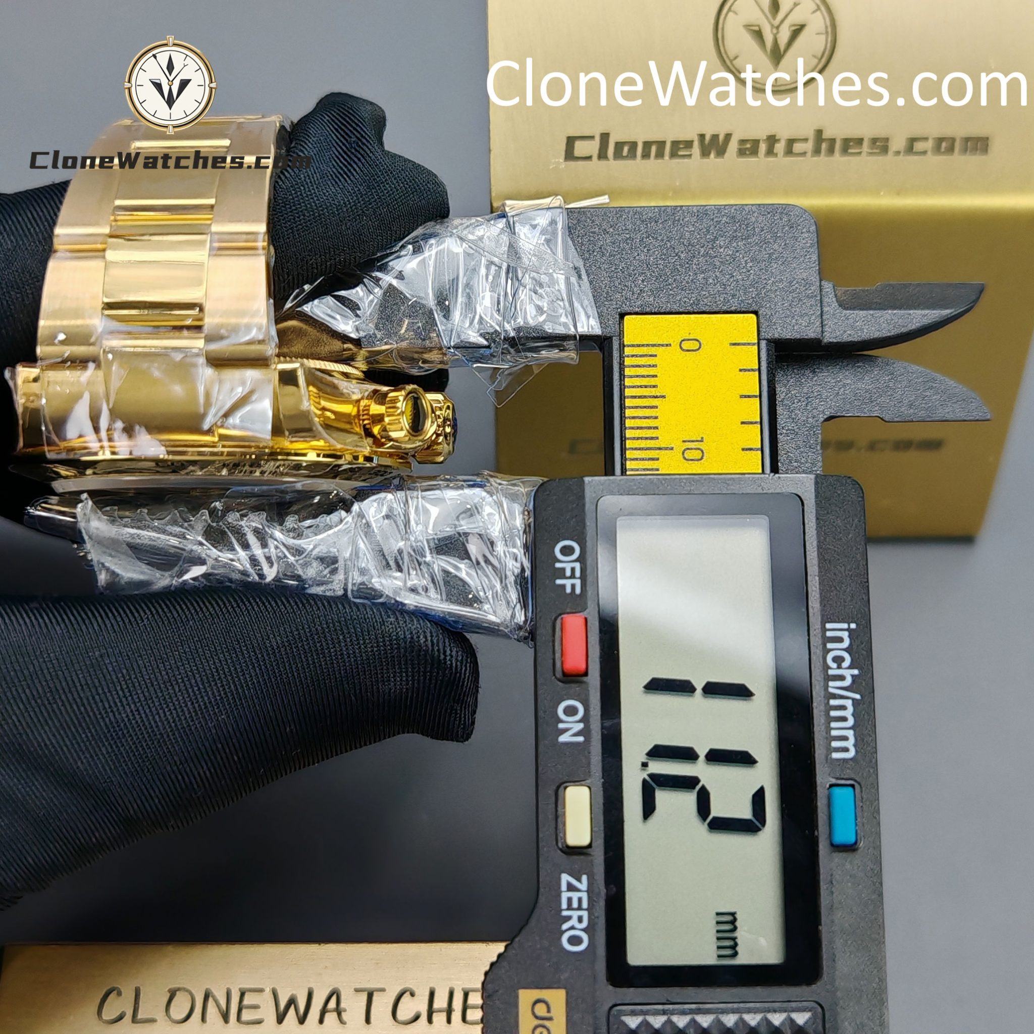 Rolex Super Clone Watches 1:1 Daytona 18K Gold Dial M116508-0014 4130 Movement