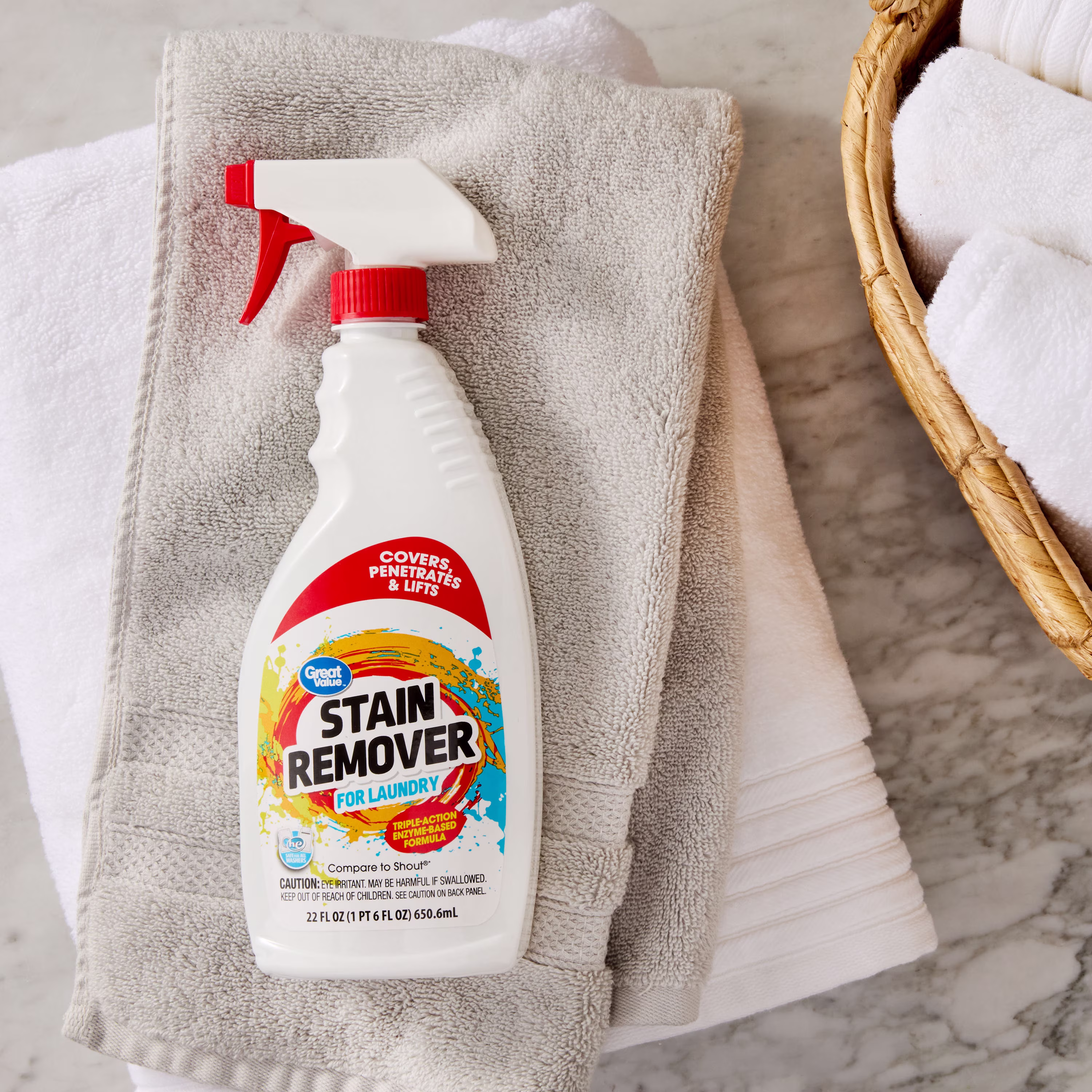 Great Value Laundry Stain Remover Spray, 22 fl oz