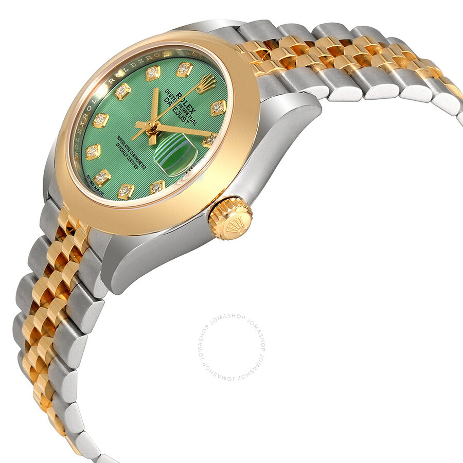 Rolex Lady Datejust 28 Mint Green Steel and 18kt Yellow Gold Jubilee Watch 279163GNDJ（Lifetime free warranty+90-days replacement service & Refund!.）