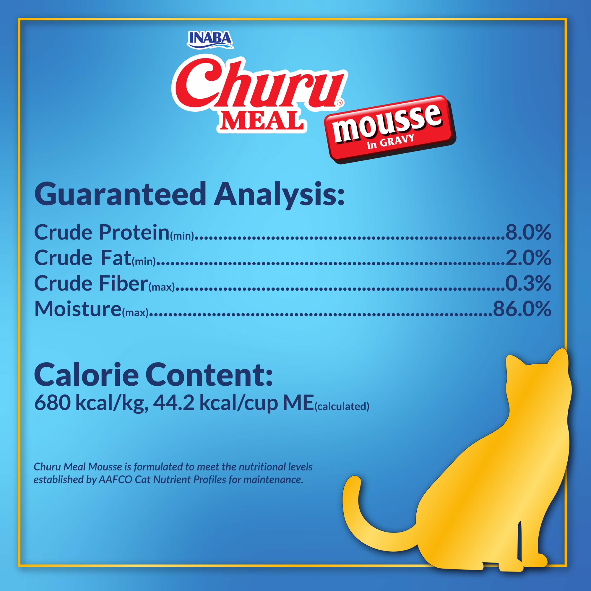 INABA Churu Meal Mousse Adult Wet Cat Food, 2.29 oz cup, 1-count, Chicken Recipe