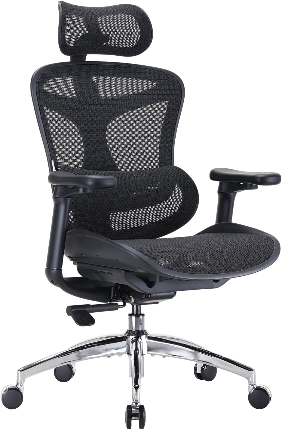 Chaise bureau ergonomique Doro C300 accoudoirs 3D soutien lombaire dynamique dossier réglable noir