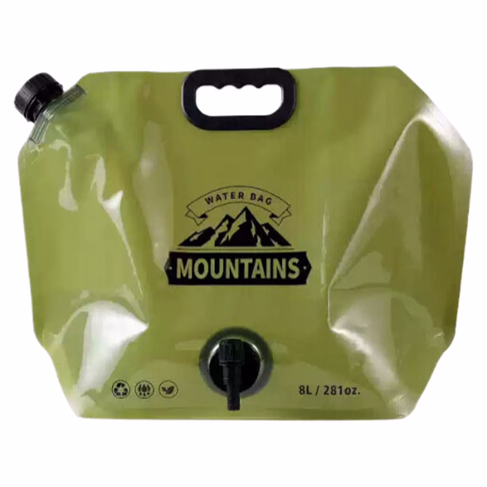 Collapsible Water Storage Bag - BPA Free Portable Jug with Spigot for Camping, Emergency Kit & Outdoor Activities, Leakproof Foldable Water Container Clearance
